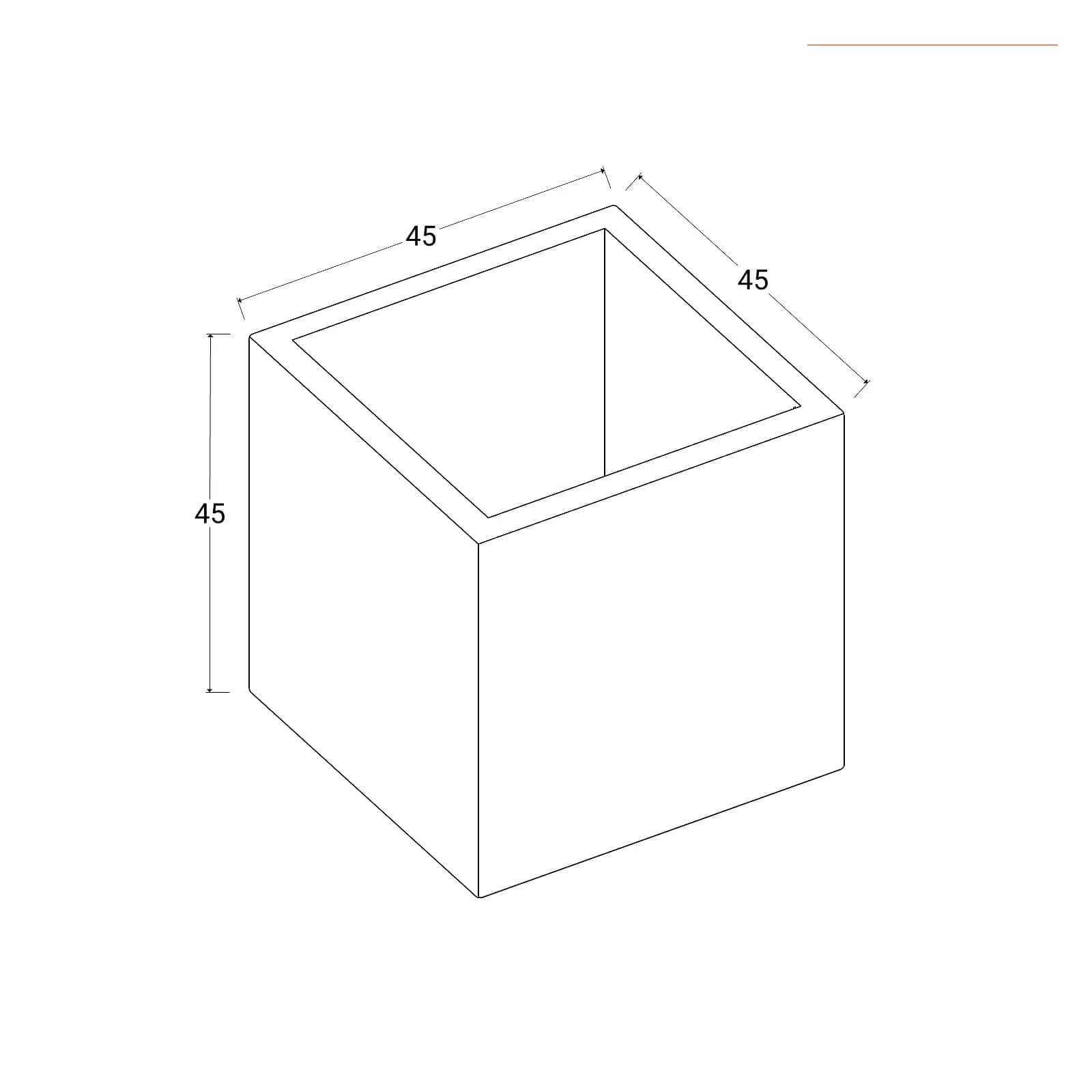 Vaso da esterno 45 h cm tutta capienza in polietilene giallo - Constance