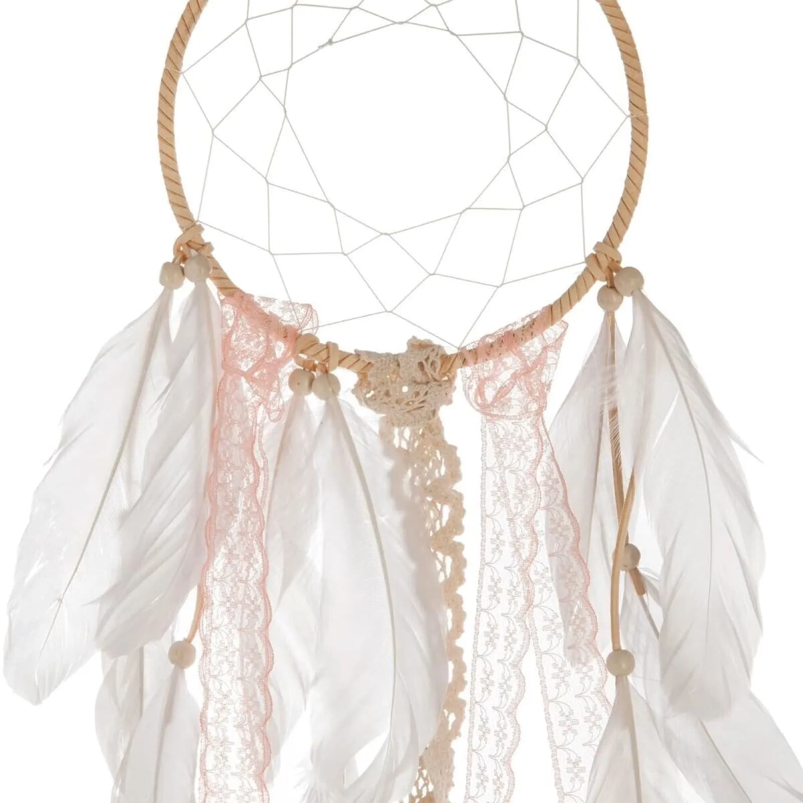 Acchiappasogni 59h cm con pizzo e piume - Kids