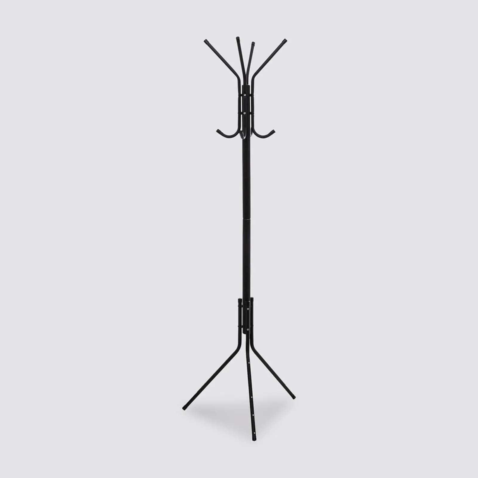 Appendiabiti a 8 ganci 170h cm in acciaio nero