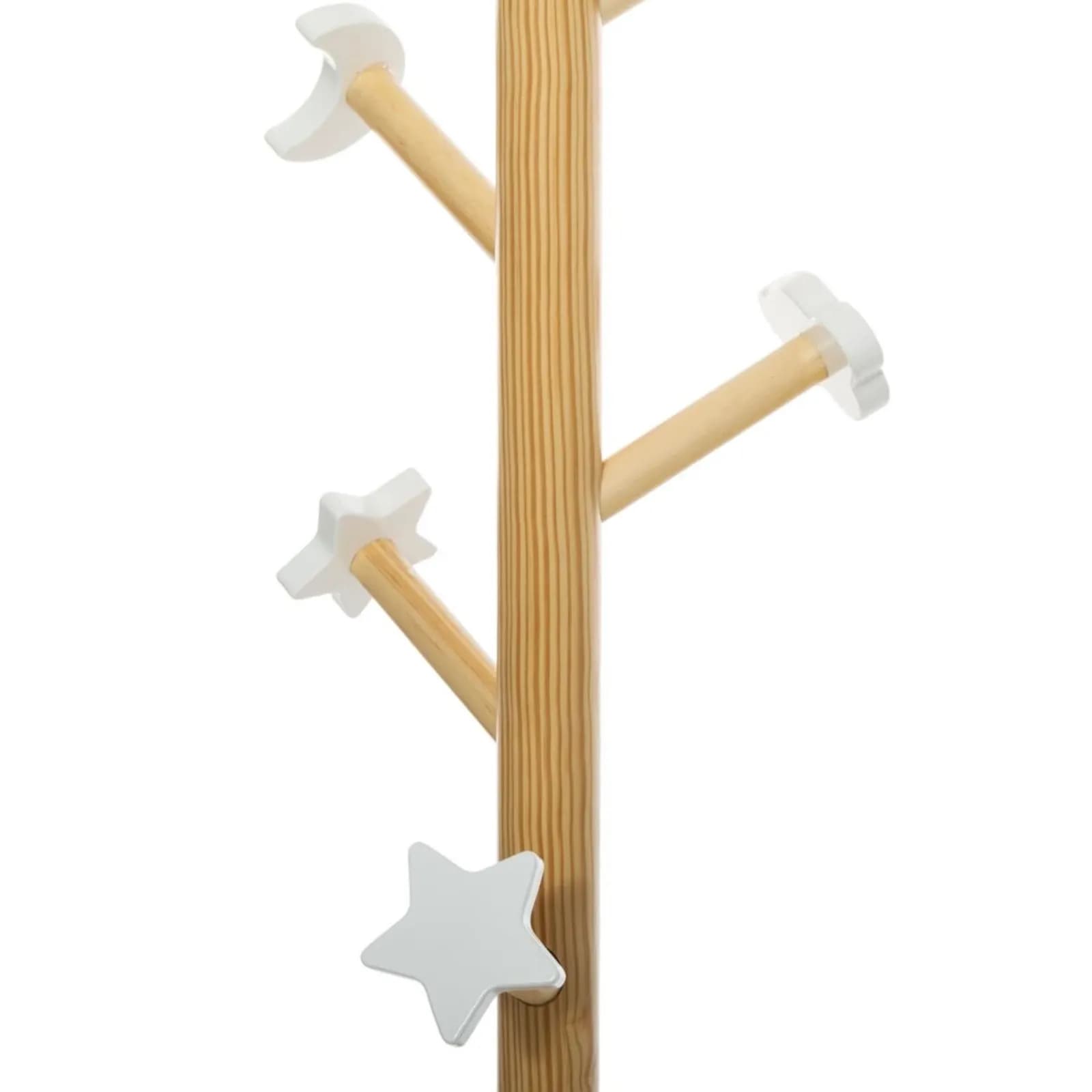 Appendiabiti nuvola per bambini D35x135 cm in legno bianco - Nuvy