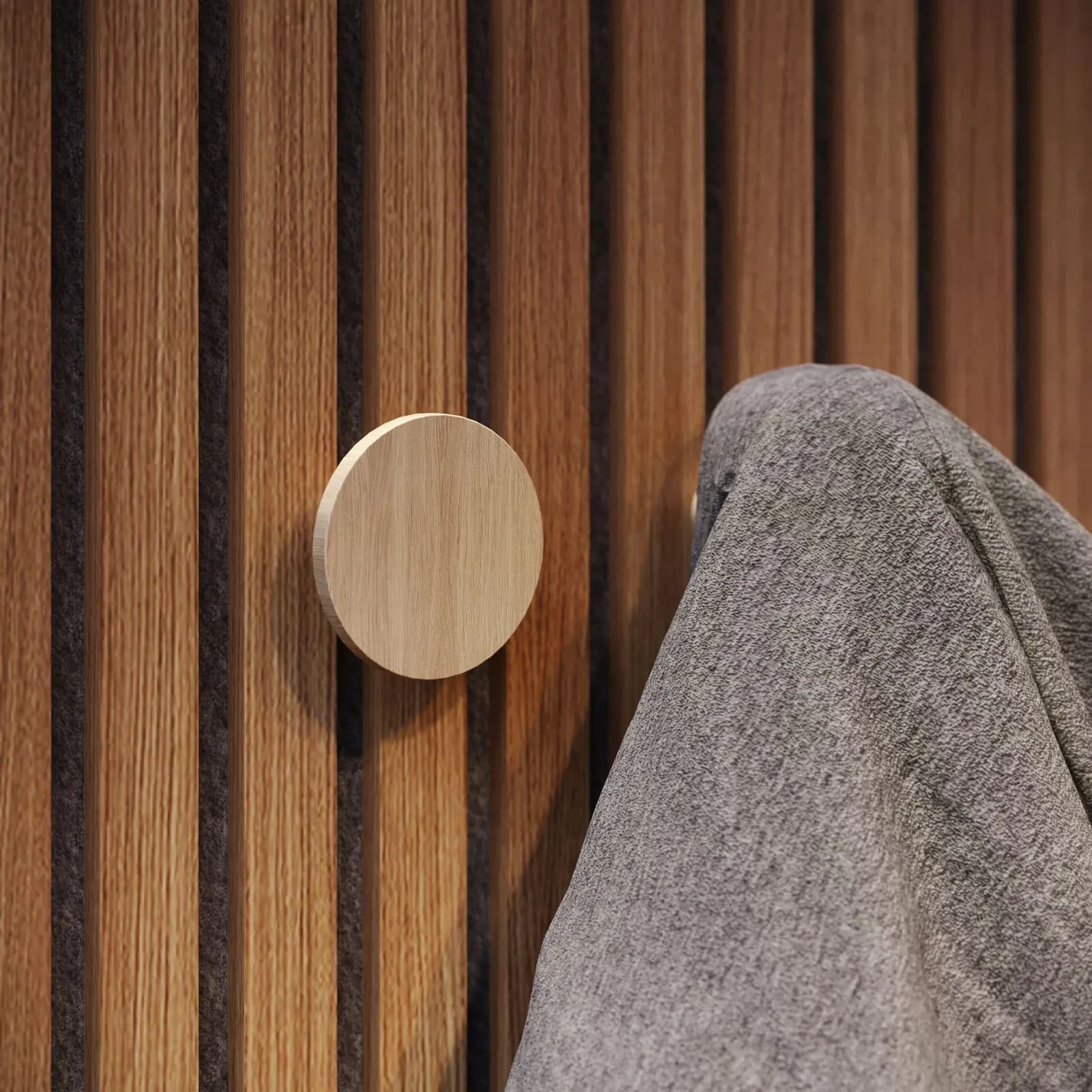 Appendino singolo in legno per pannello fonoassorbente - Bjorn
