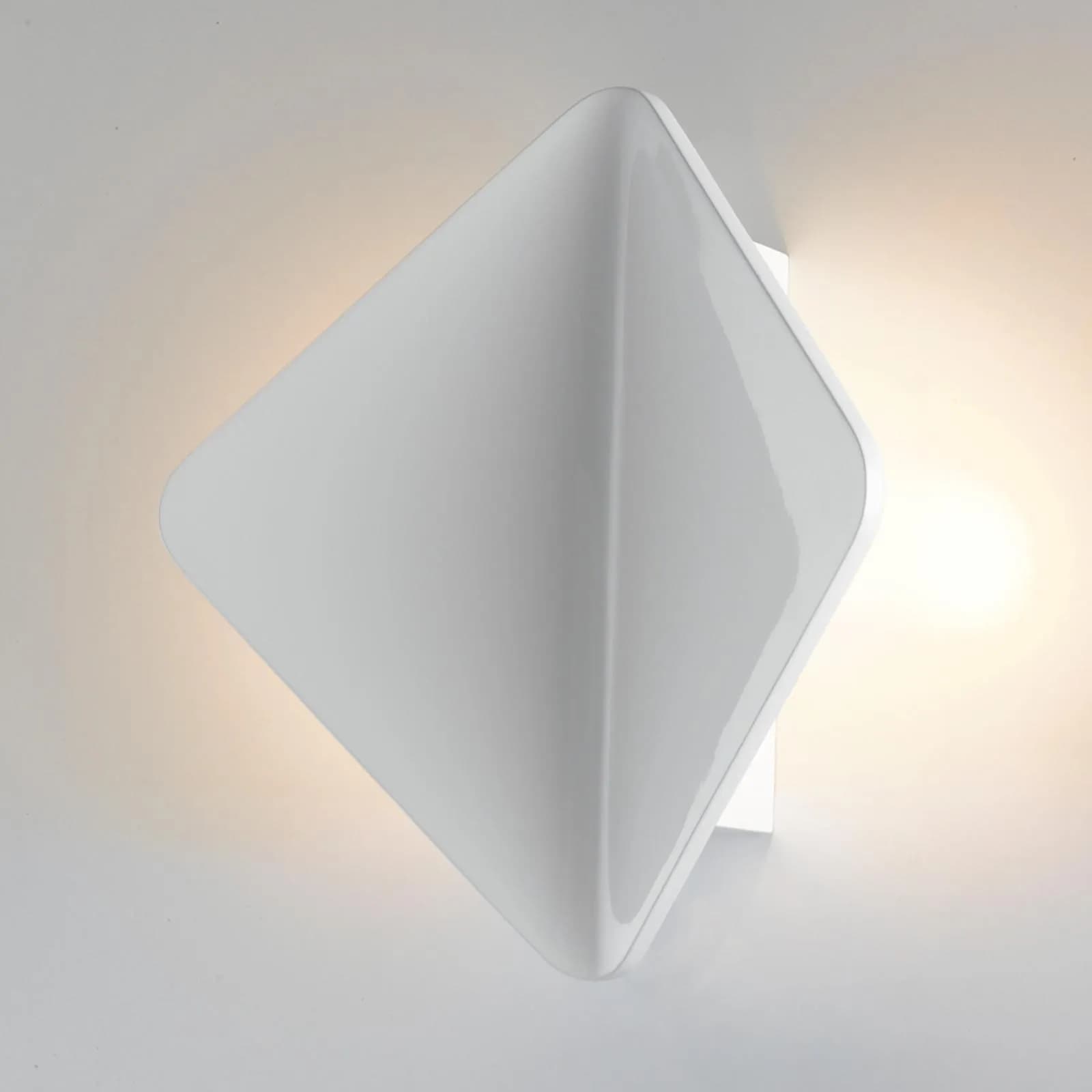 Applique LED 17,5x19,7 cm alluminio bianco