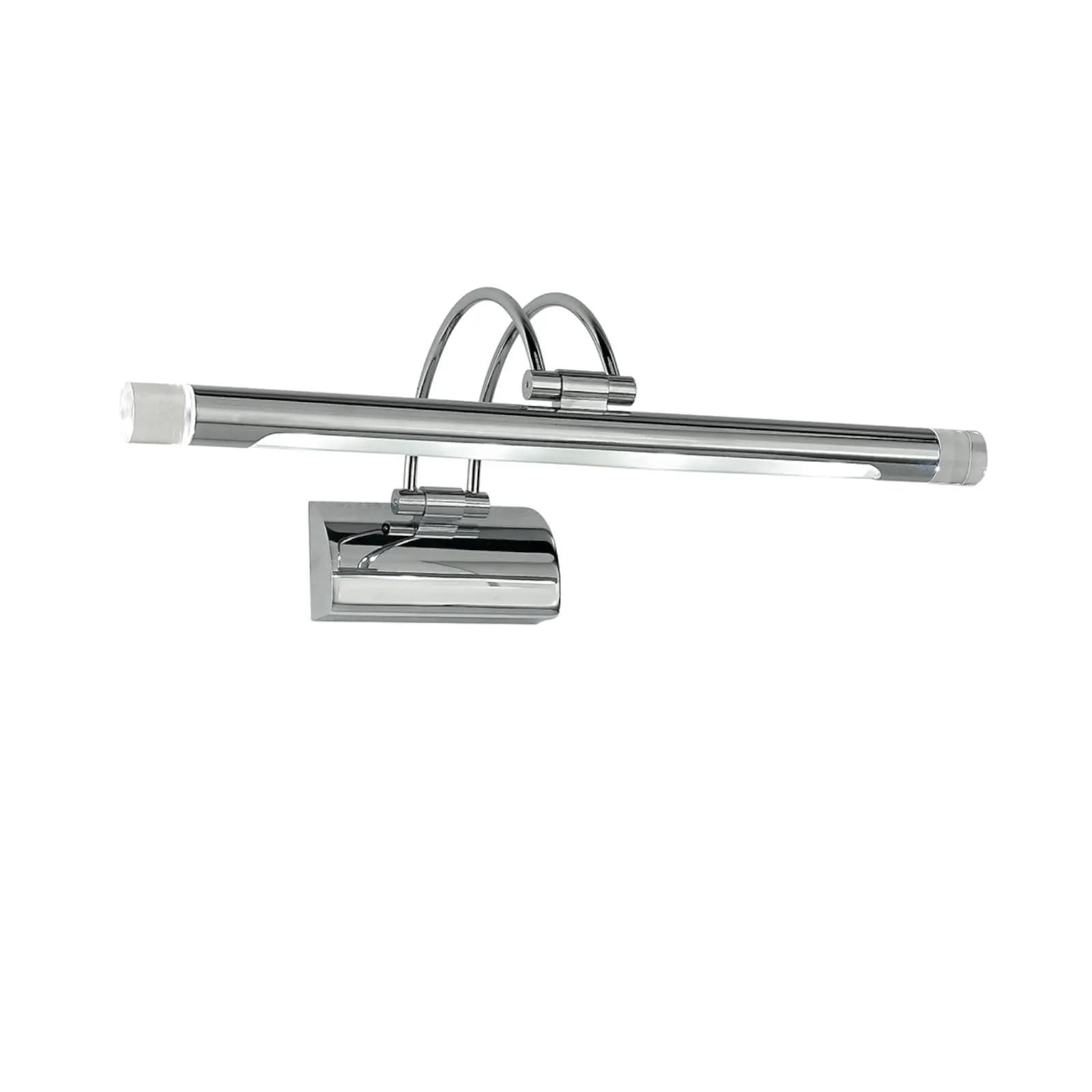 Applique LED da interno 40,3x12 cm metallo cromato