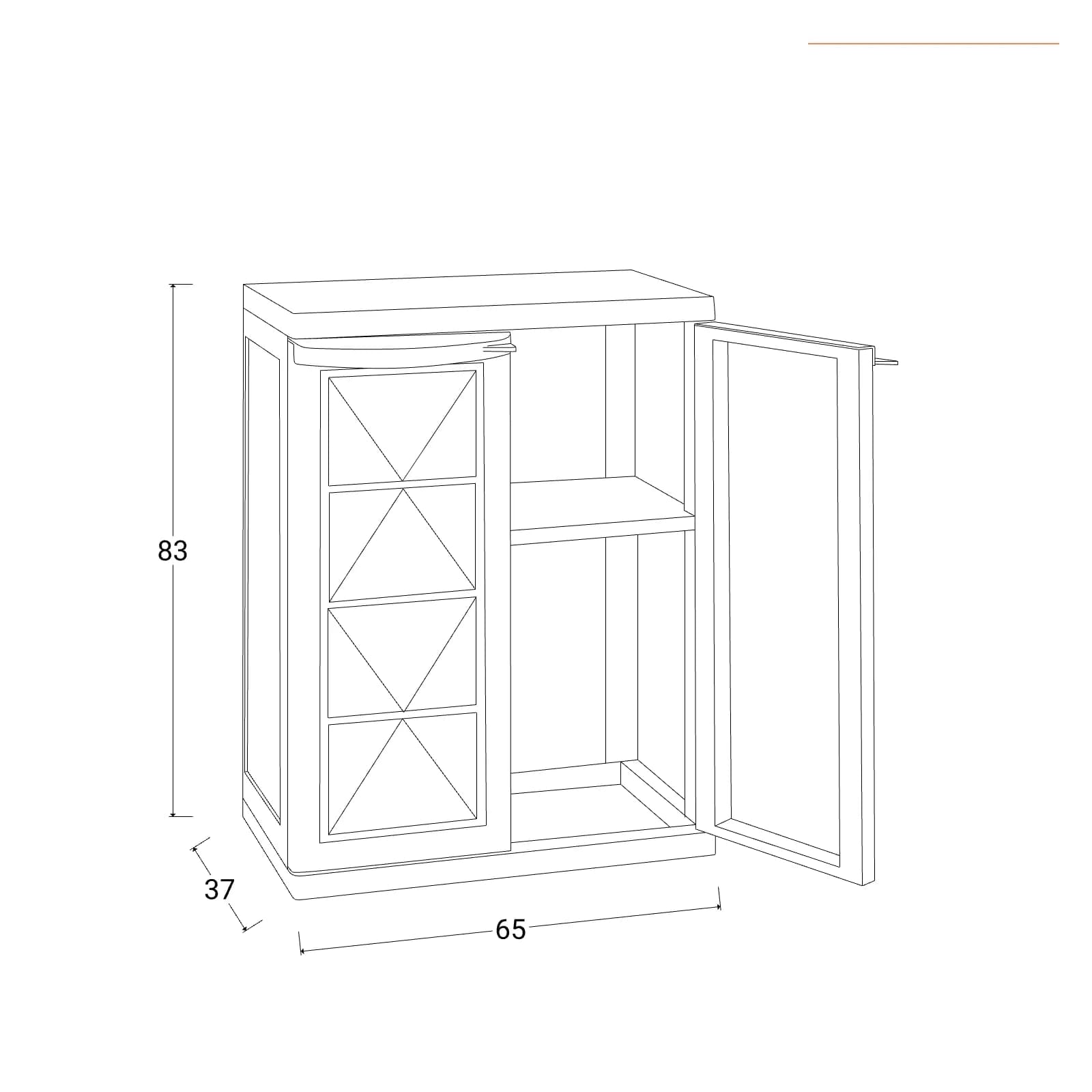 Armadio da esterno con 2 ante 65x37x83h cm in resina grigio scuro e nero