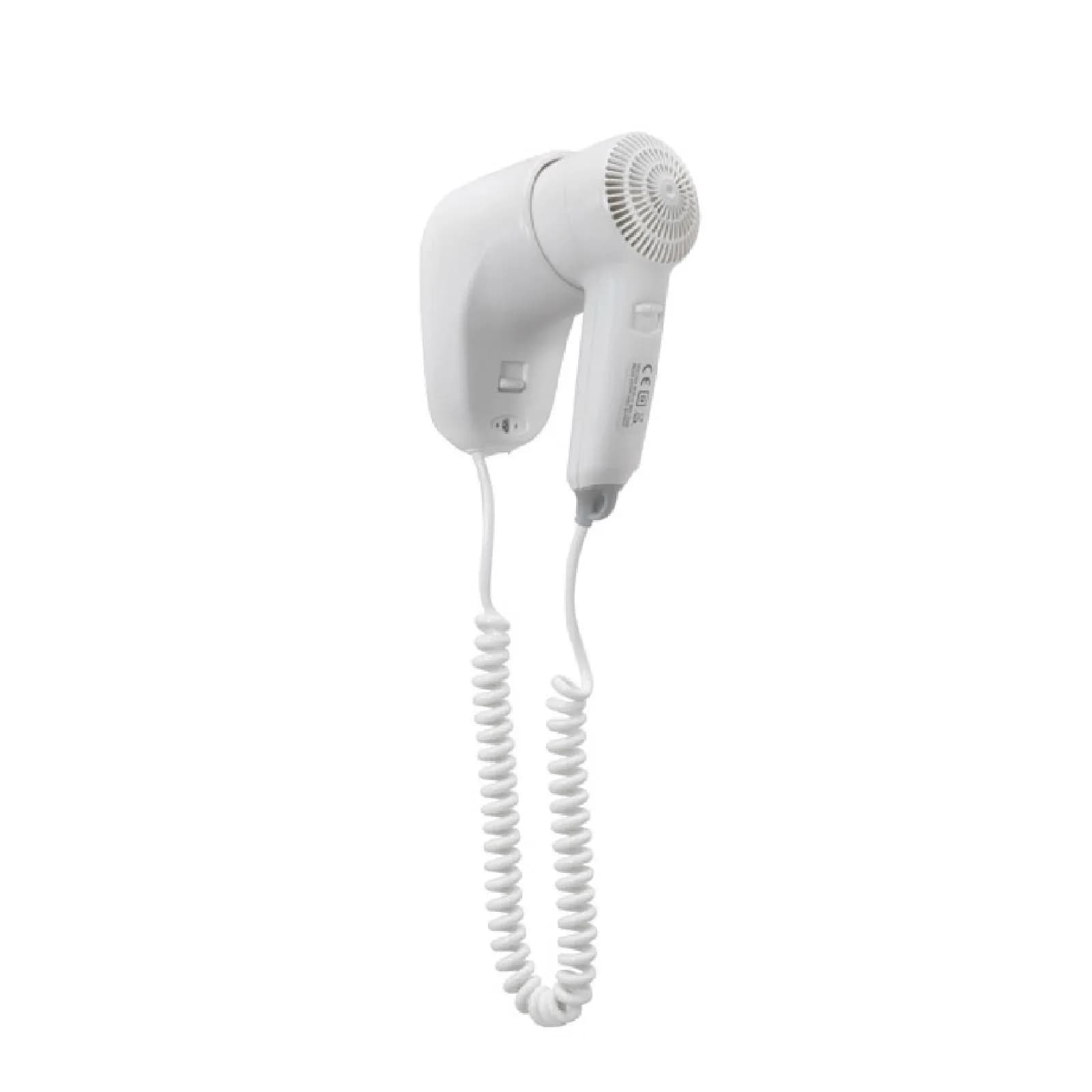 Asciugacapelli bianco con supporto a muro 1200 W - Zefiro di Gedy