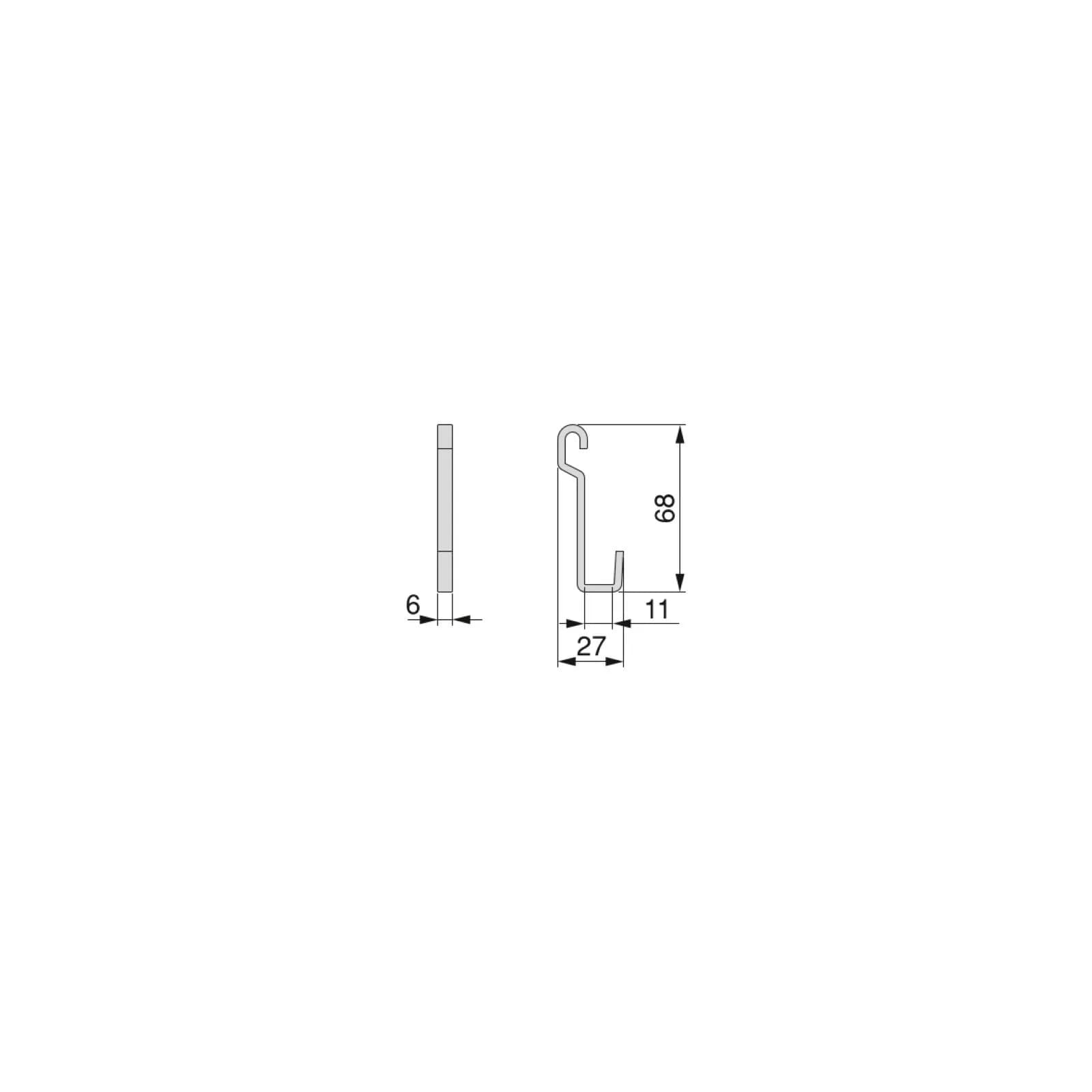 Barra portautensili da cucina 110 cm in alluminio antracite con 2 accessori in acciaio - Tensyo