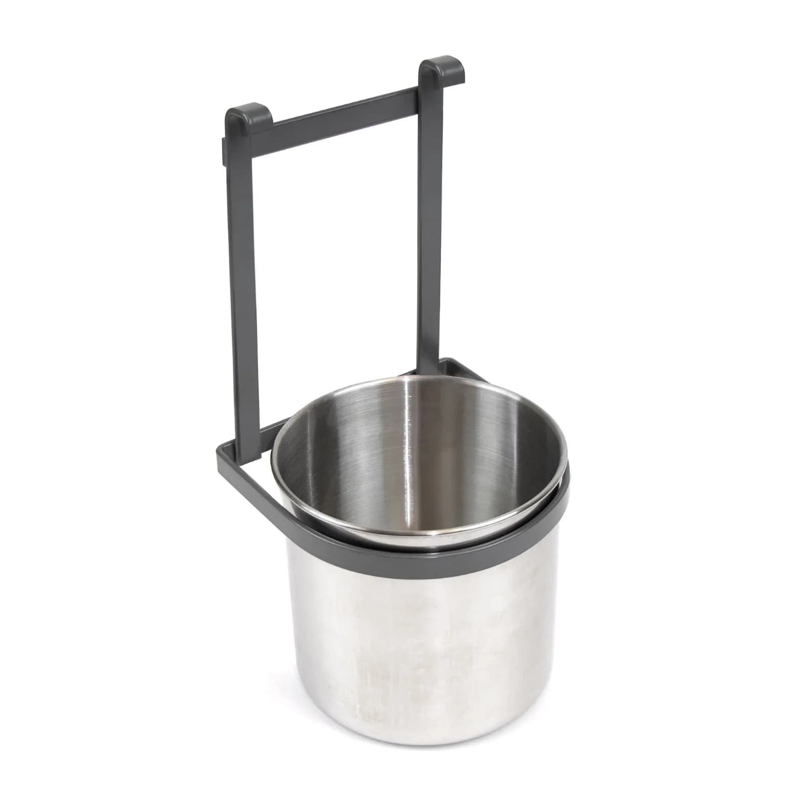 Barra portautensili da cucina 110 cm in alluminio antracite e 3 accessori in acciaio - Tensyo