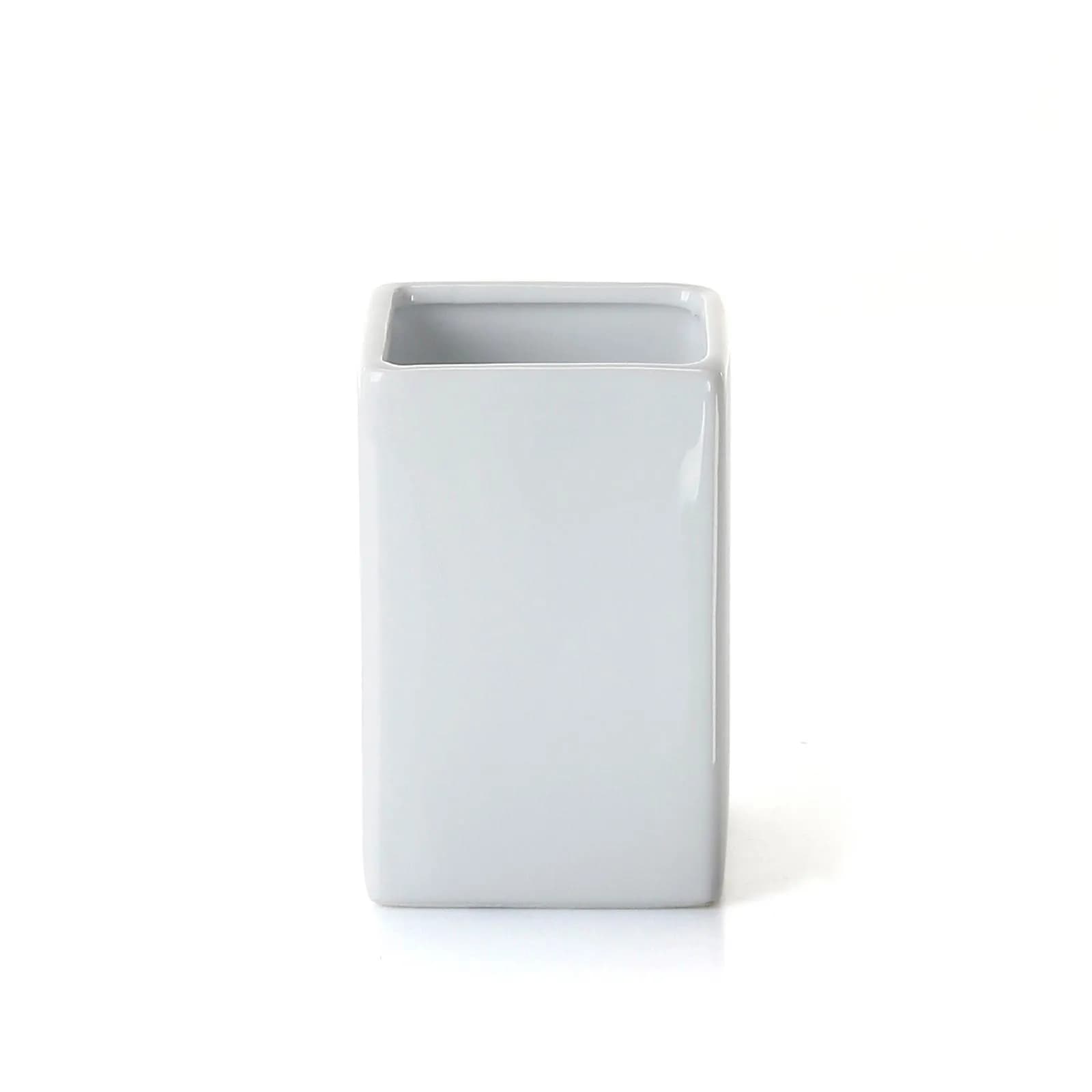 Portaspazzolini in ceramica bianco - Verbena di Gedy