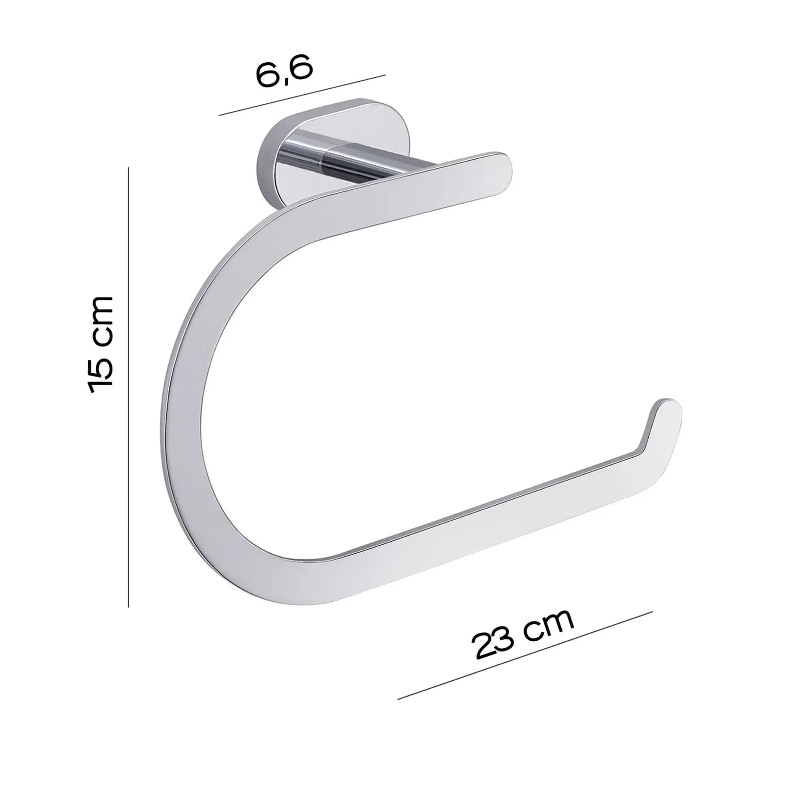 Portasalviette ad anello in acciaio inox e cromall - Bernina di Gedy