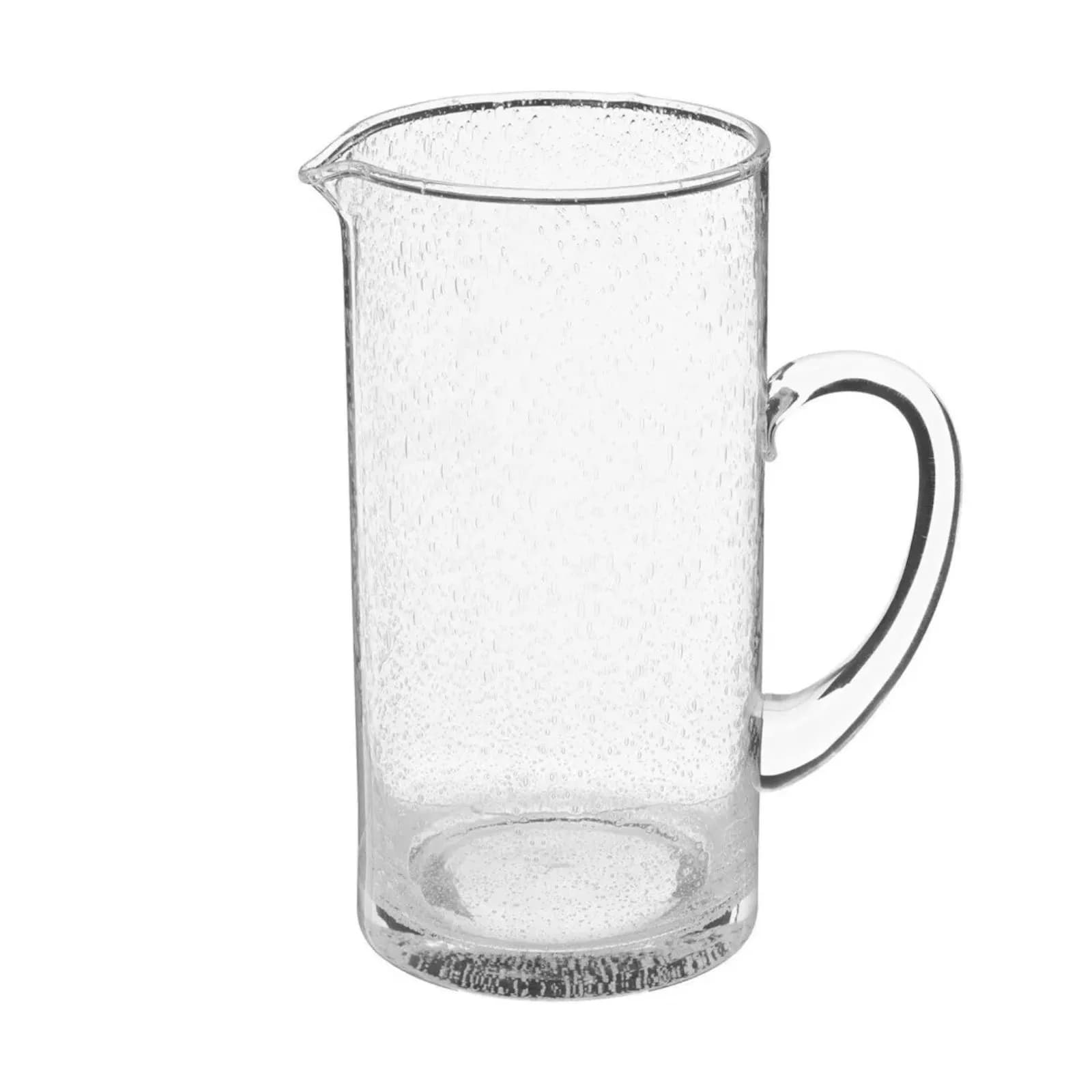 Brocca 1,5 L in vetro trasparente con manico