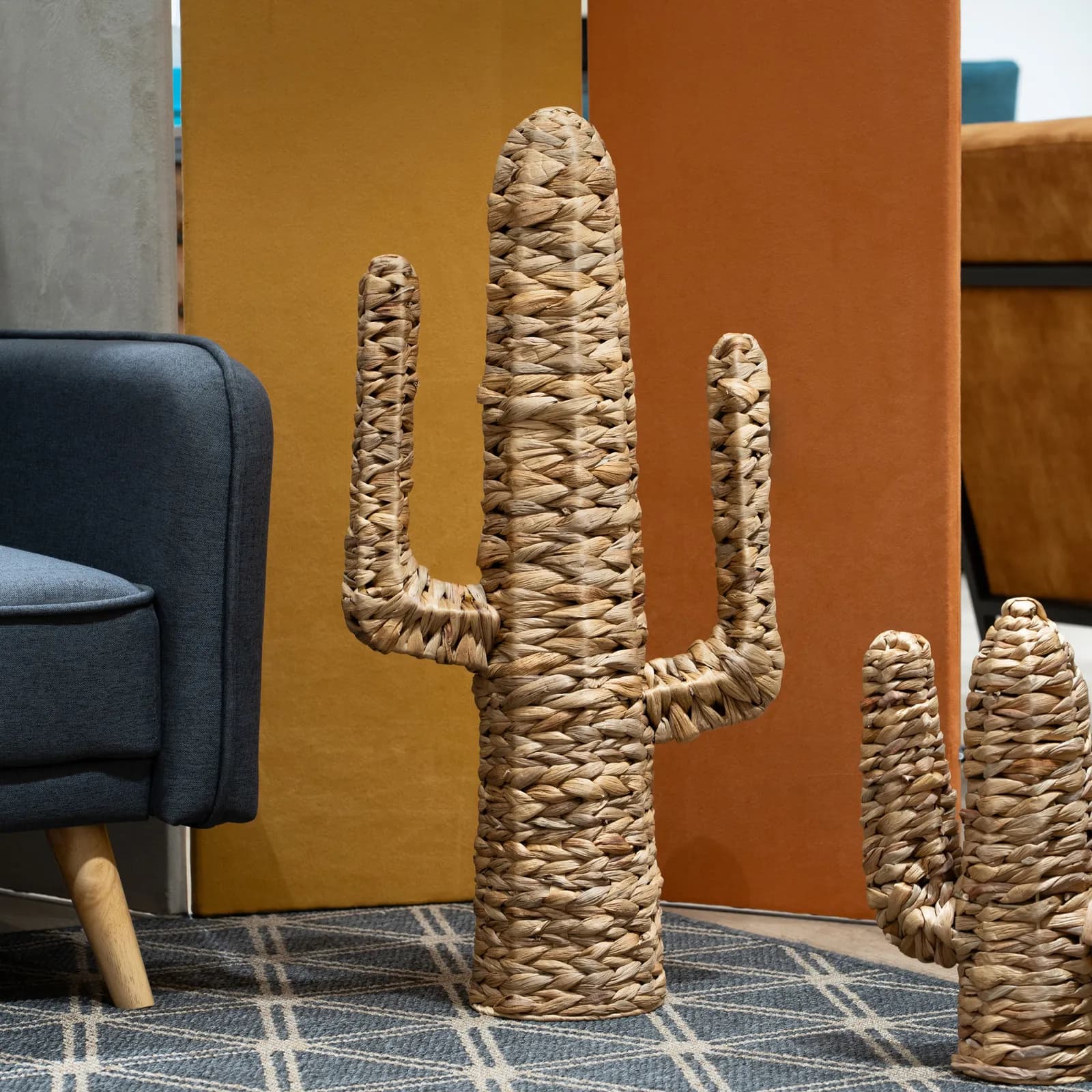 Cactus decorativo 75h cm in corda naturale di giacinto