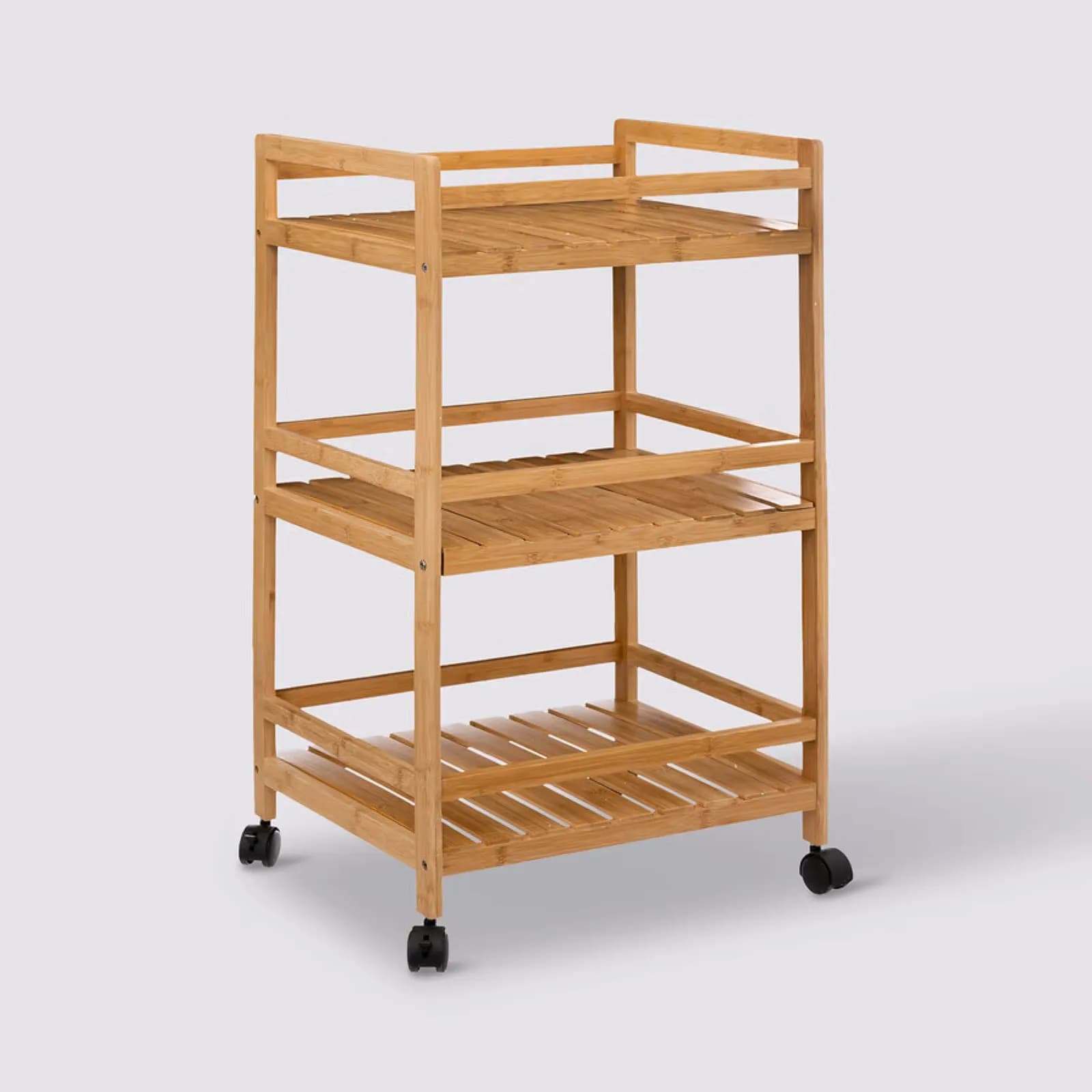 Carrello cucina 45x80h cm in legno di bambù con 3 ripiani - Fabrique