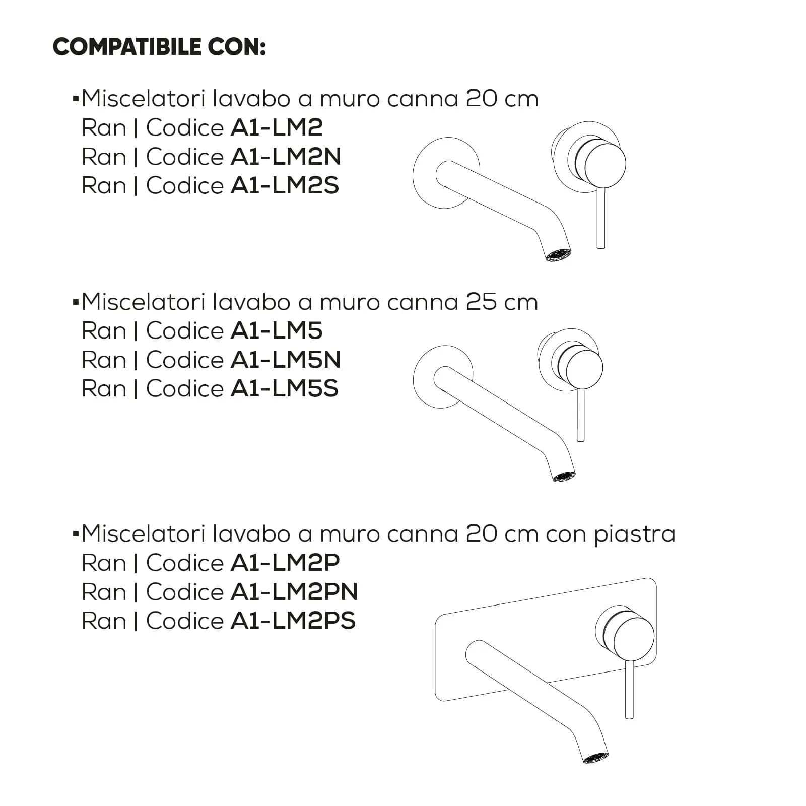 Cartuccia per miscelatore lavabo bidet e lavabo bocca lunga 8 - Acq+
