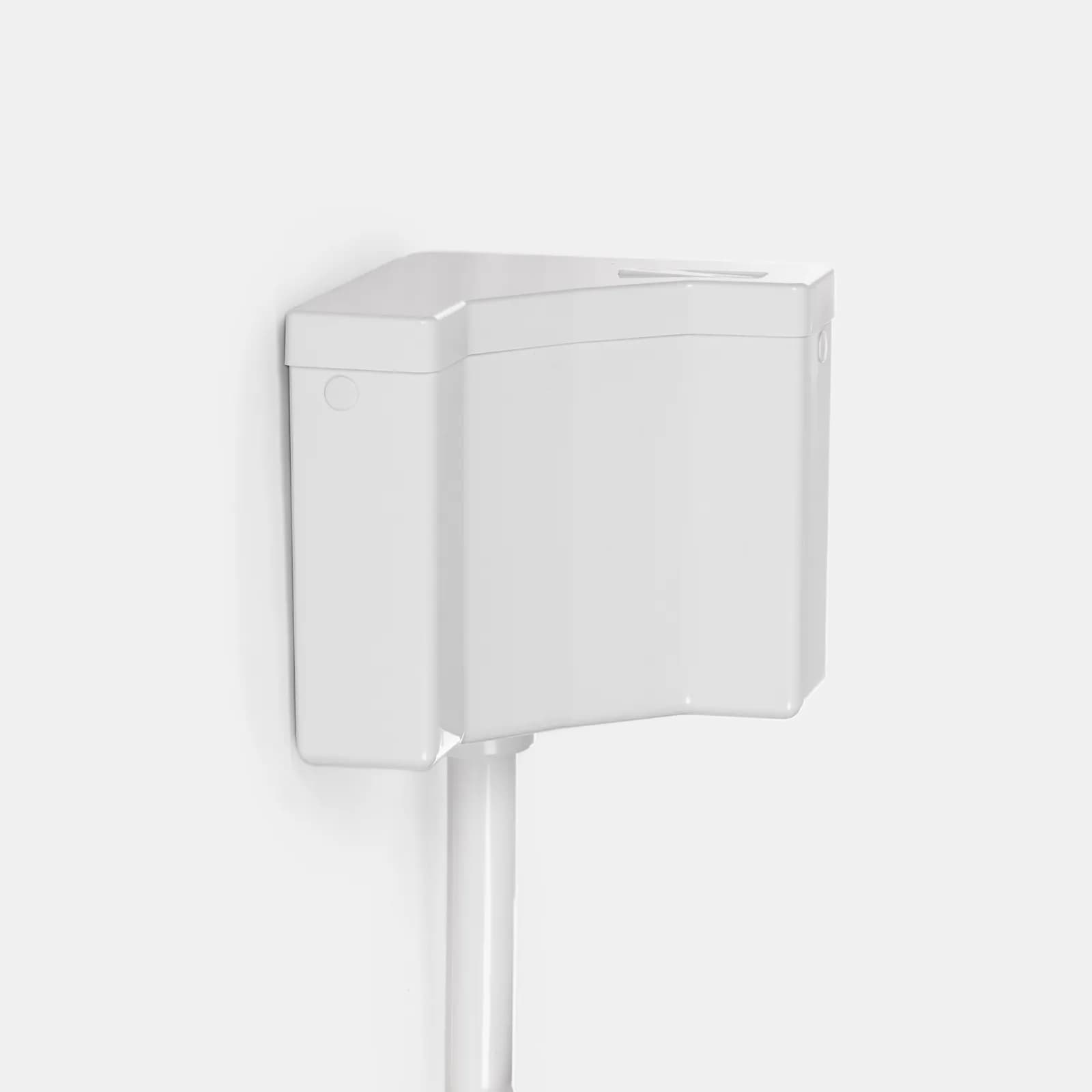 Cassetta WC ad angolo con pulsante start/stop - Angolo