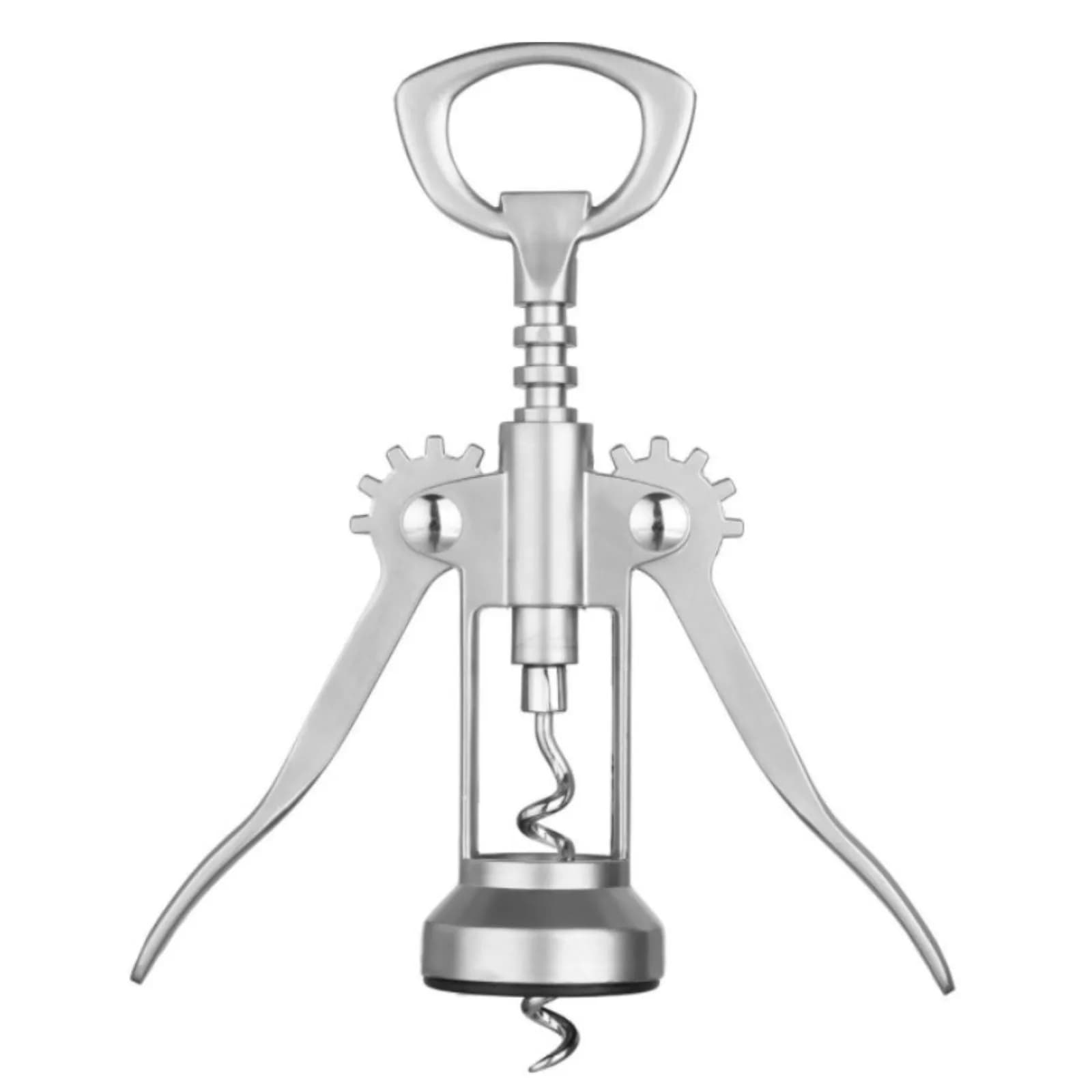 Cavatappi a leva in acciaio inox cromo