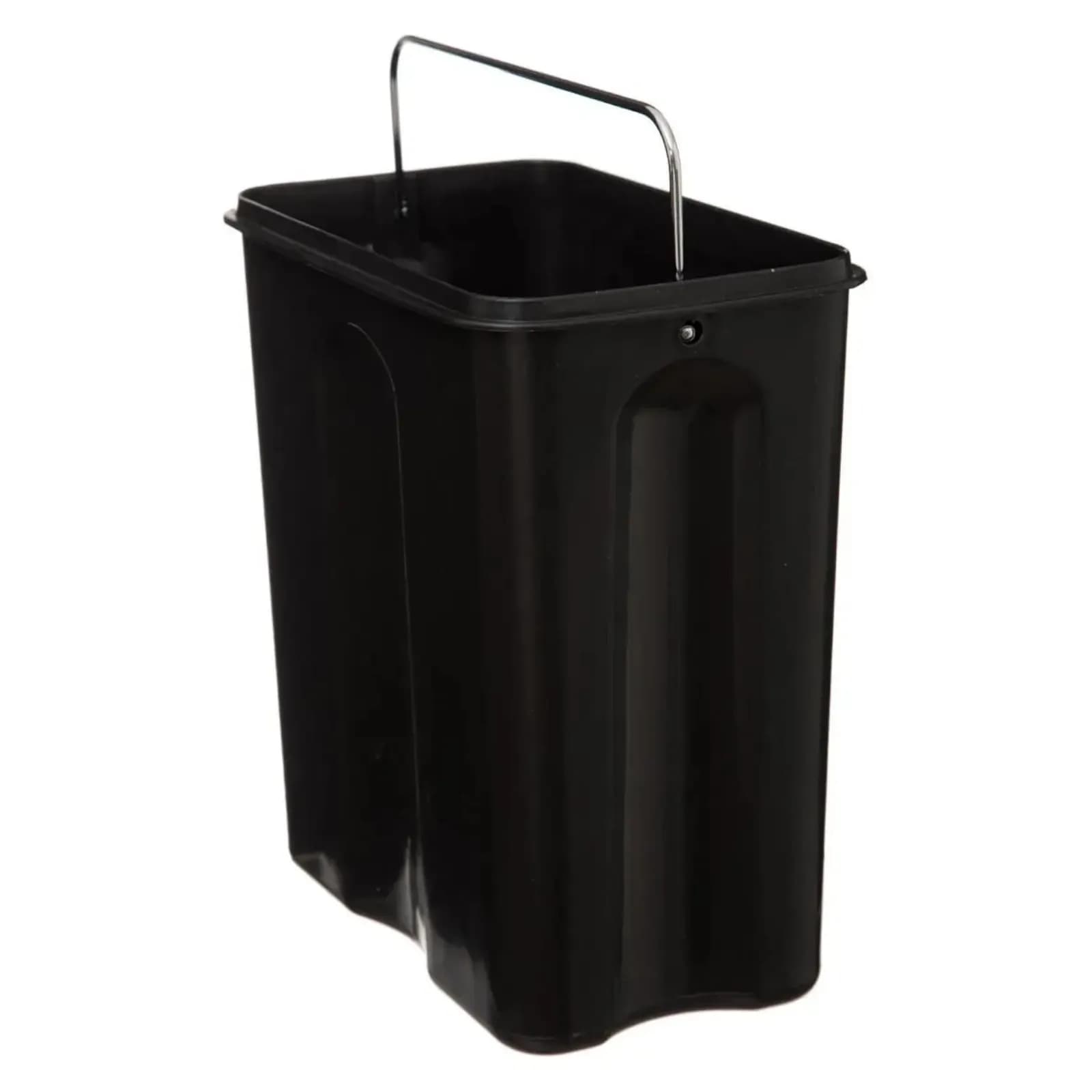 Cestino portarifiuti rettangolare 5 litri in acciaio inox con chiusura soft close
