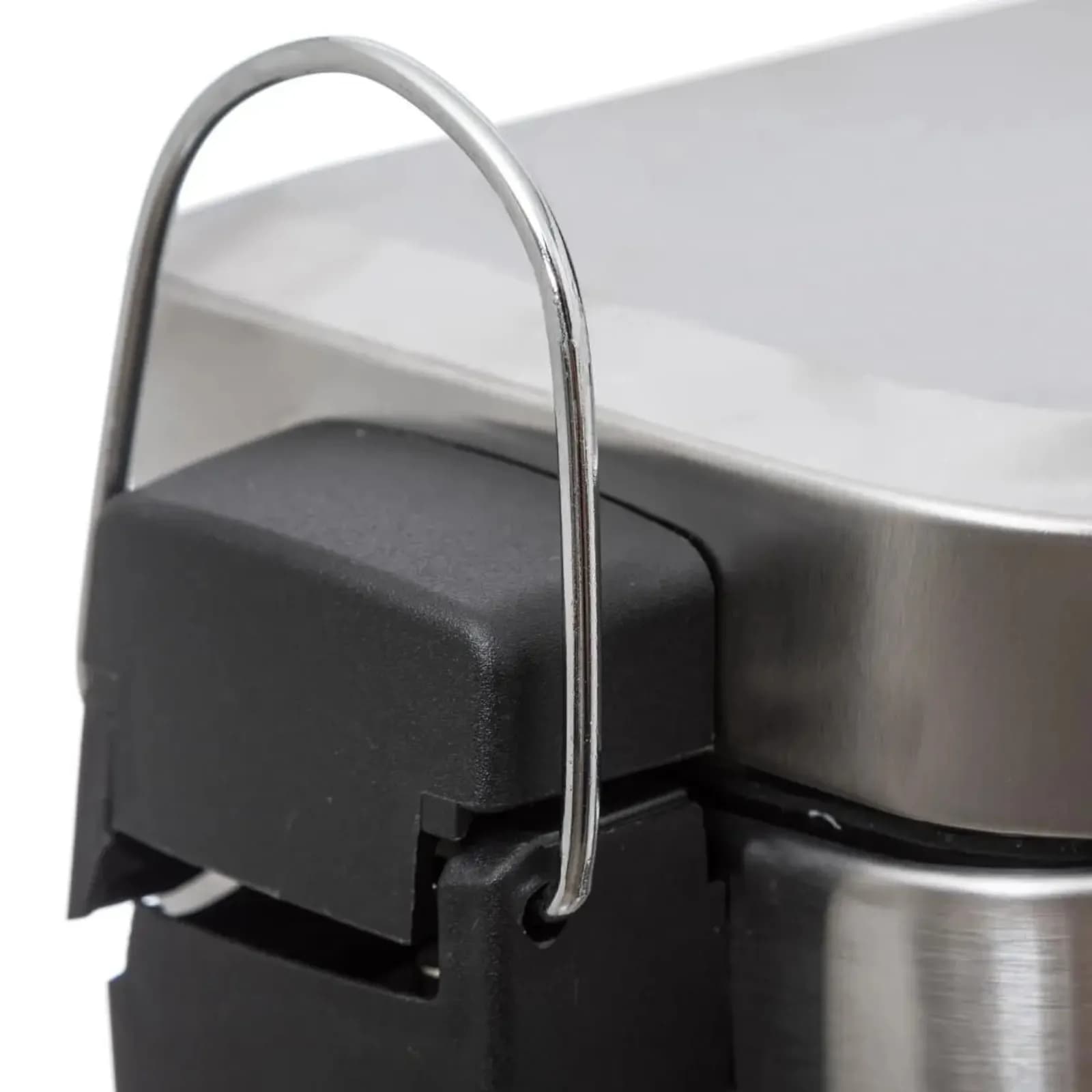 Cestino portarifiuti rettangolare 5 litri in acciaio inox con chiusura soft close