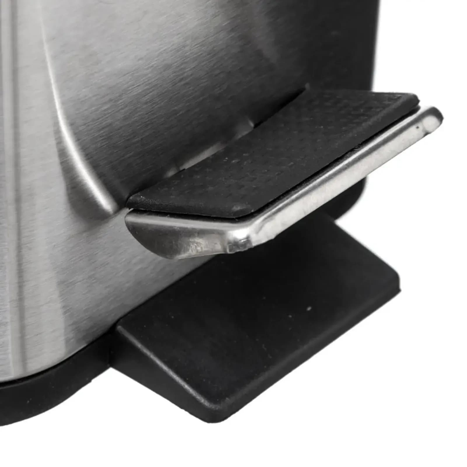 Cestino portarifiuti rettangolare 5 litri in acciaio inox con chiusura soft close