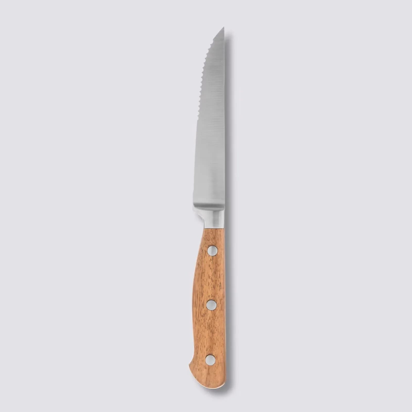 Coltello professionale 23h cm da bistecca in acciaio inox e legno di acacia naturale - Tytan