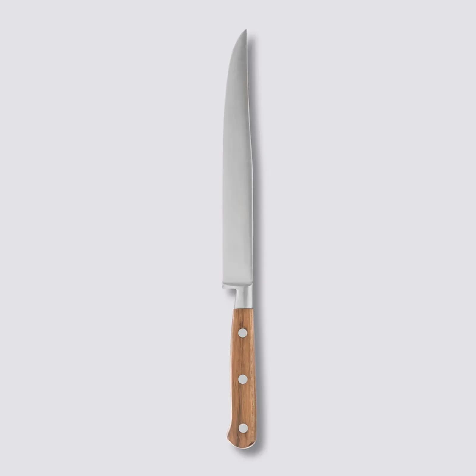 Coltello professionale 36h cm in acciaio inox e legno di acacia naturale - Tytan