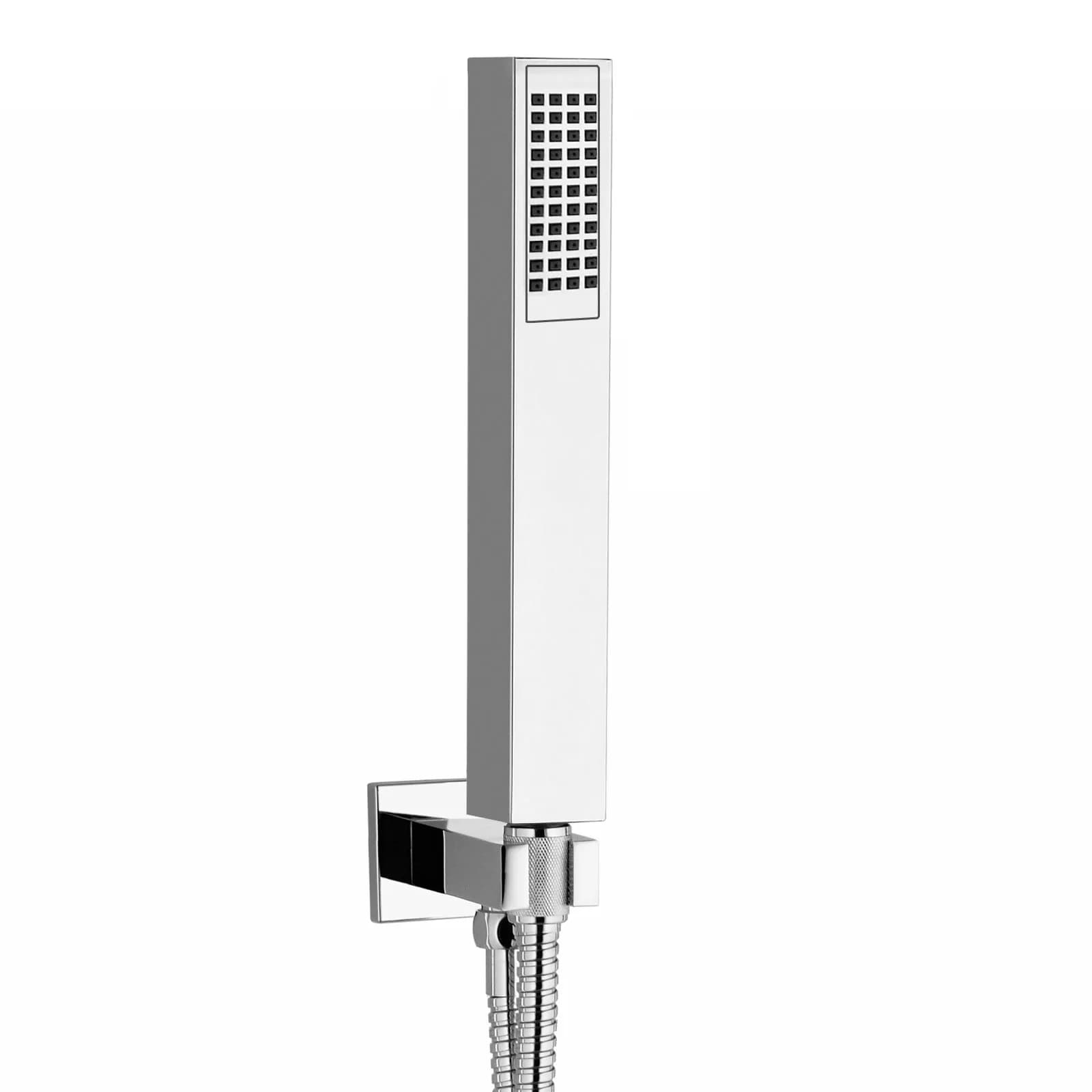 Composizione doccia Jacuzzi - Rubinetteria Glint con braccio soffione doccetta e miscelatore