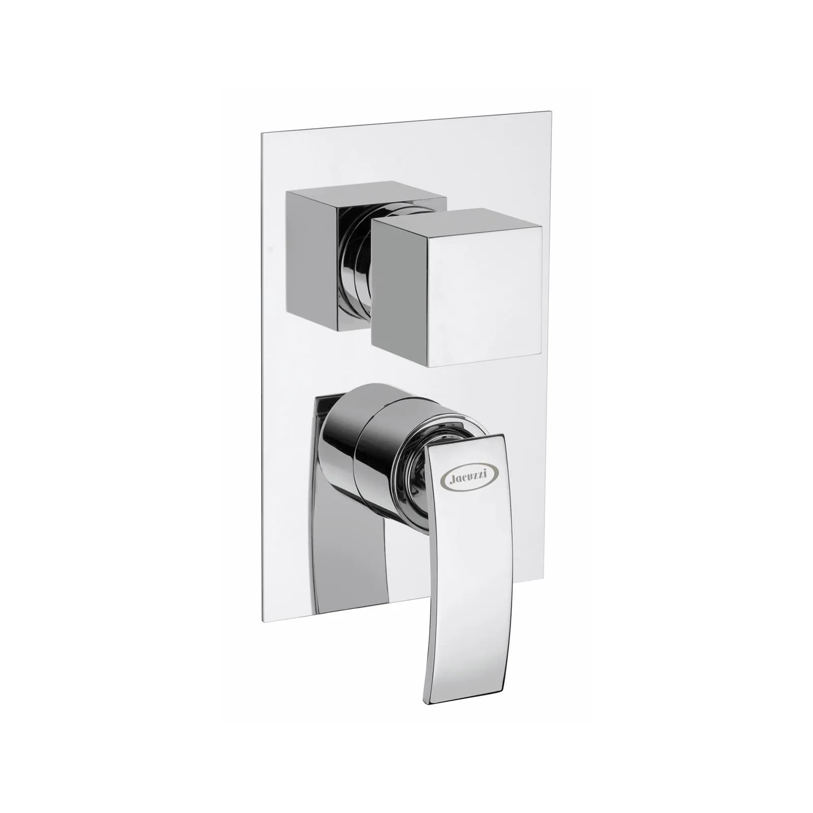 Composizione doccia Jacuzzi - Rubinetteria Glint con braccio soffione doccetta e miscelatore