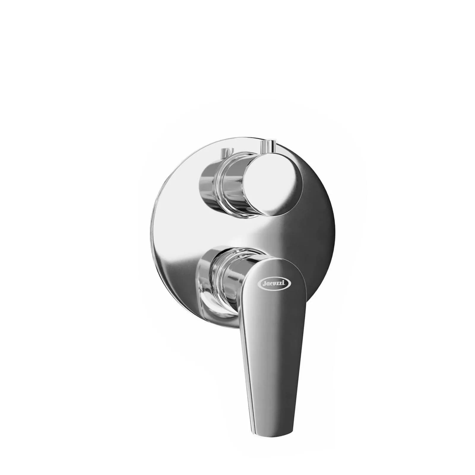 Composizione doccia Jacuzzi - Rubinetteria Inca con braccio soffione doccetta e miscelatore con deviatore
