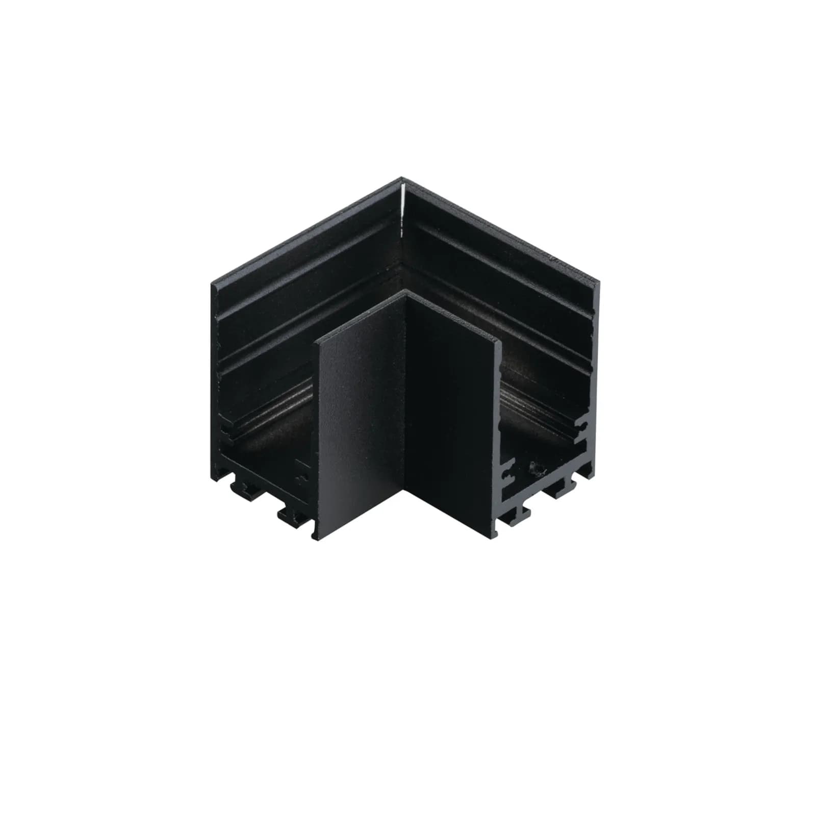 Connettore angolare 4,5x4,5 cm per binario a plafoniera o a sospensione - Power Light