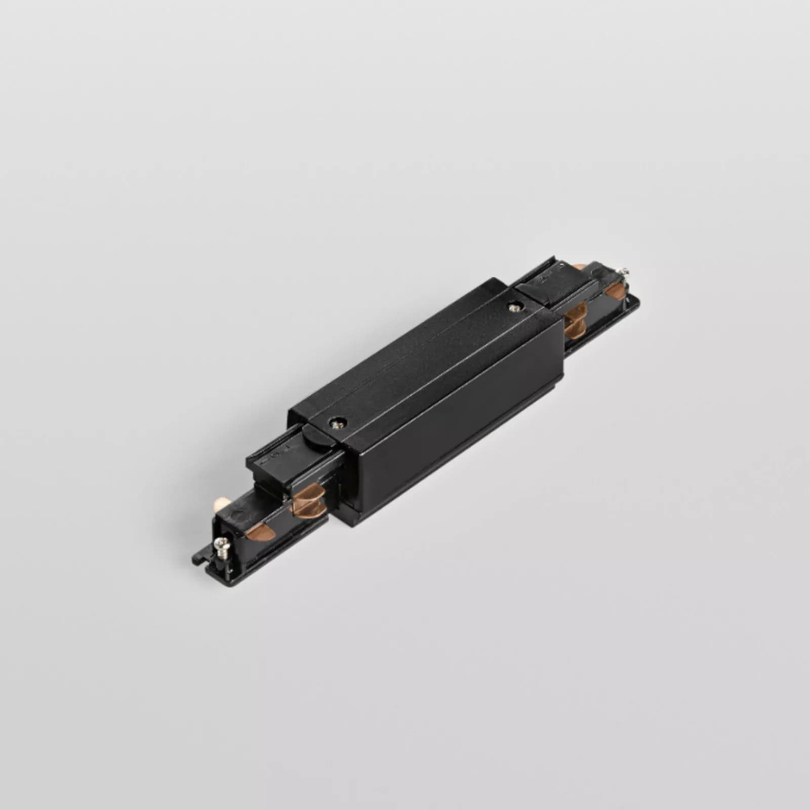 Connettore lineare per binario trifase in alluminio nero - Radius