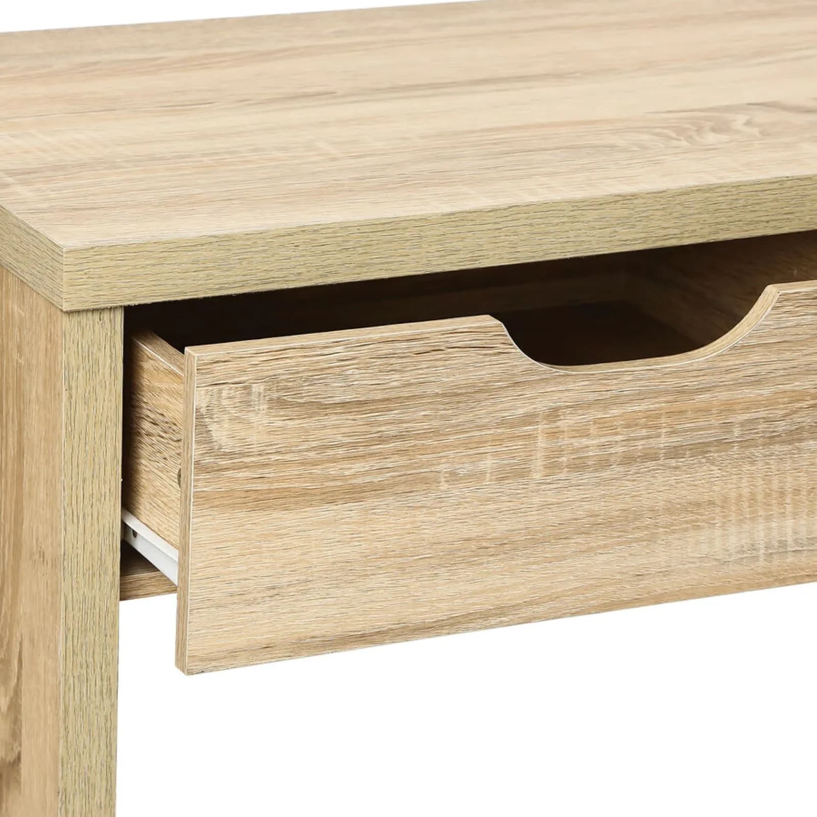Consolle 100x40 cm in legno effetto rovere con 2 cassetti - Magneth
