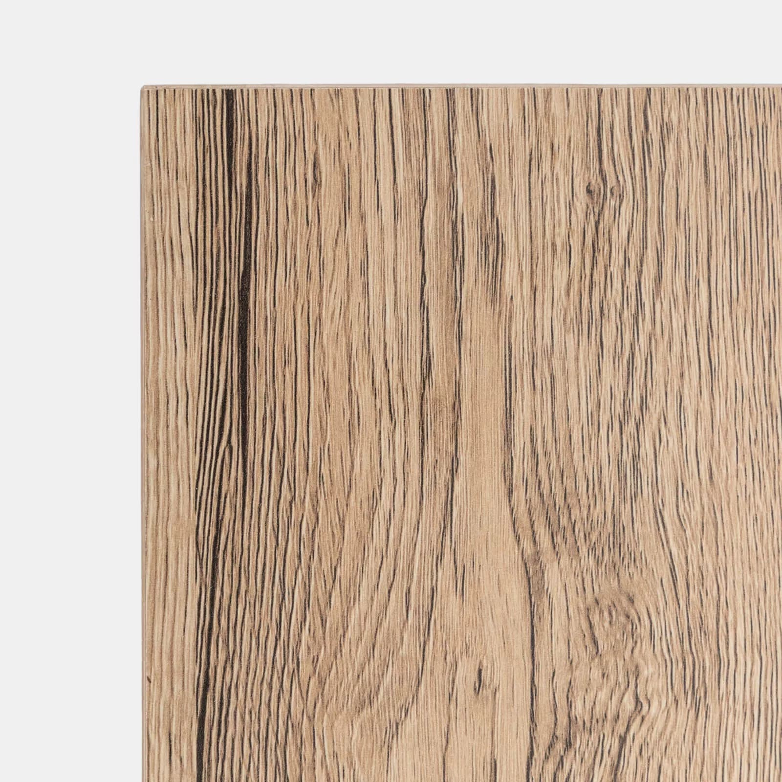 Consolle 110x80h cm in legno rovere e grigio con due cassetti - Tod