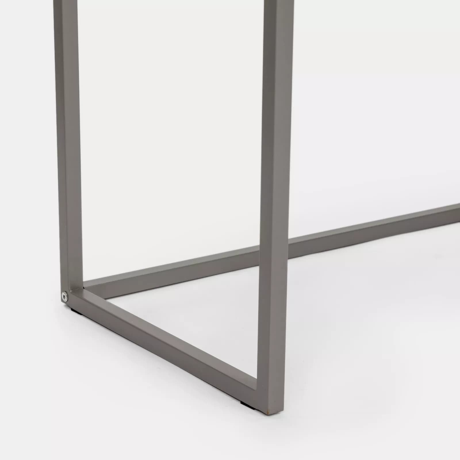 Consolle 110x80h cm in legno rovere e grigio con due cassetti - Tod
