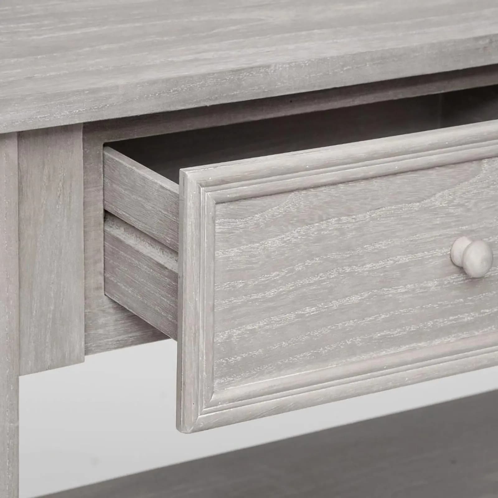 Consolle 110x85h cm effetto legno anticato con 2 cassetti - Eveline