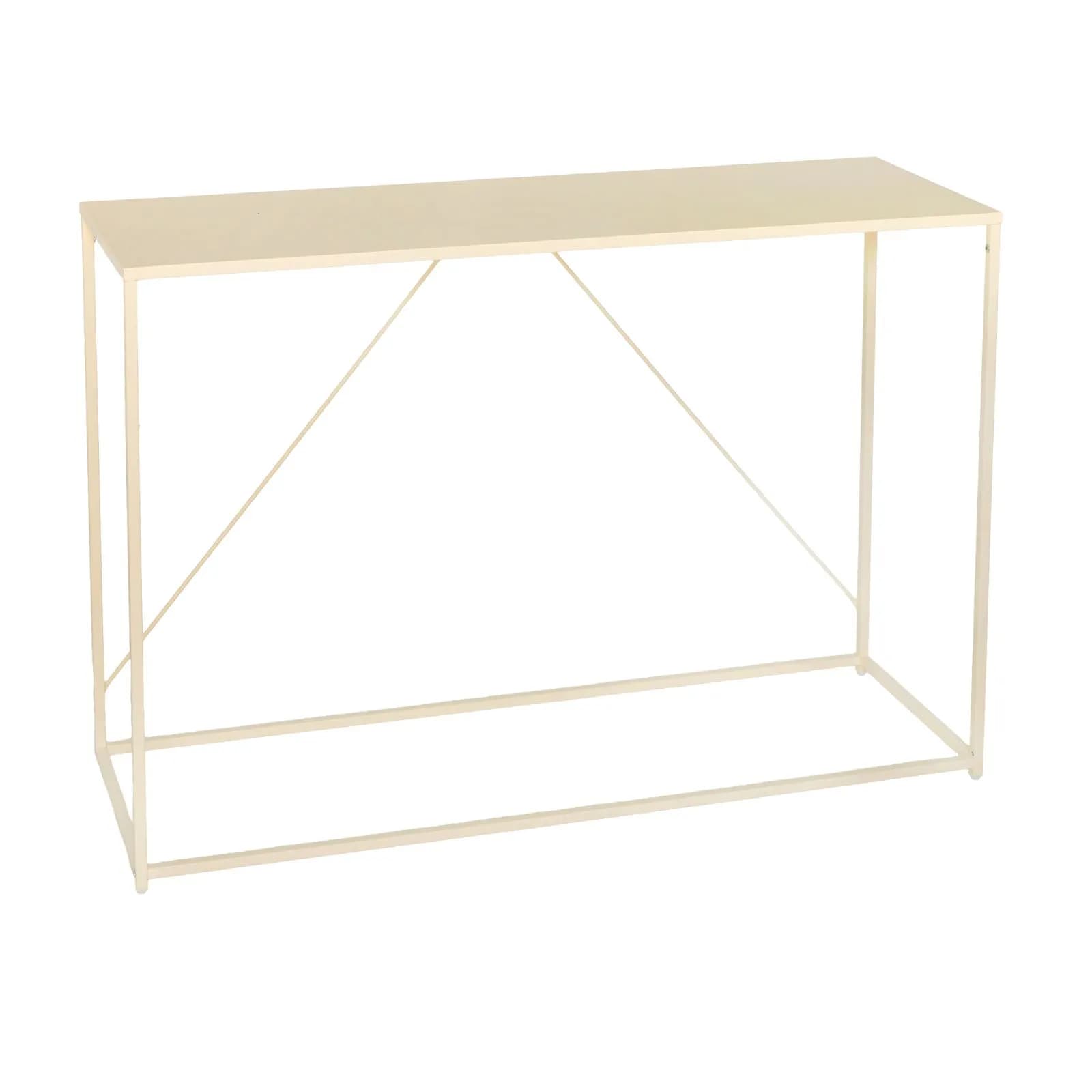 Consolle 120x85h cm in acciaio beige - Galak
