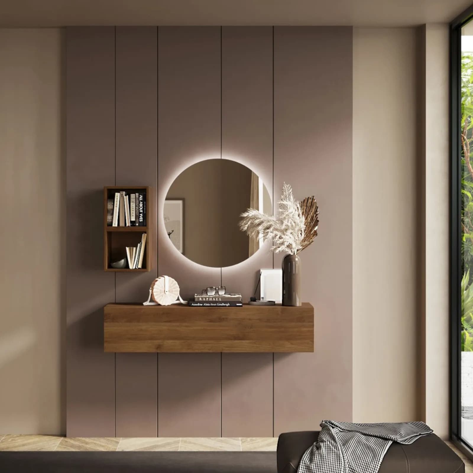 Consolle 138x29x28h cm mercure - Clary