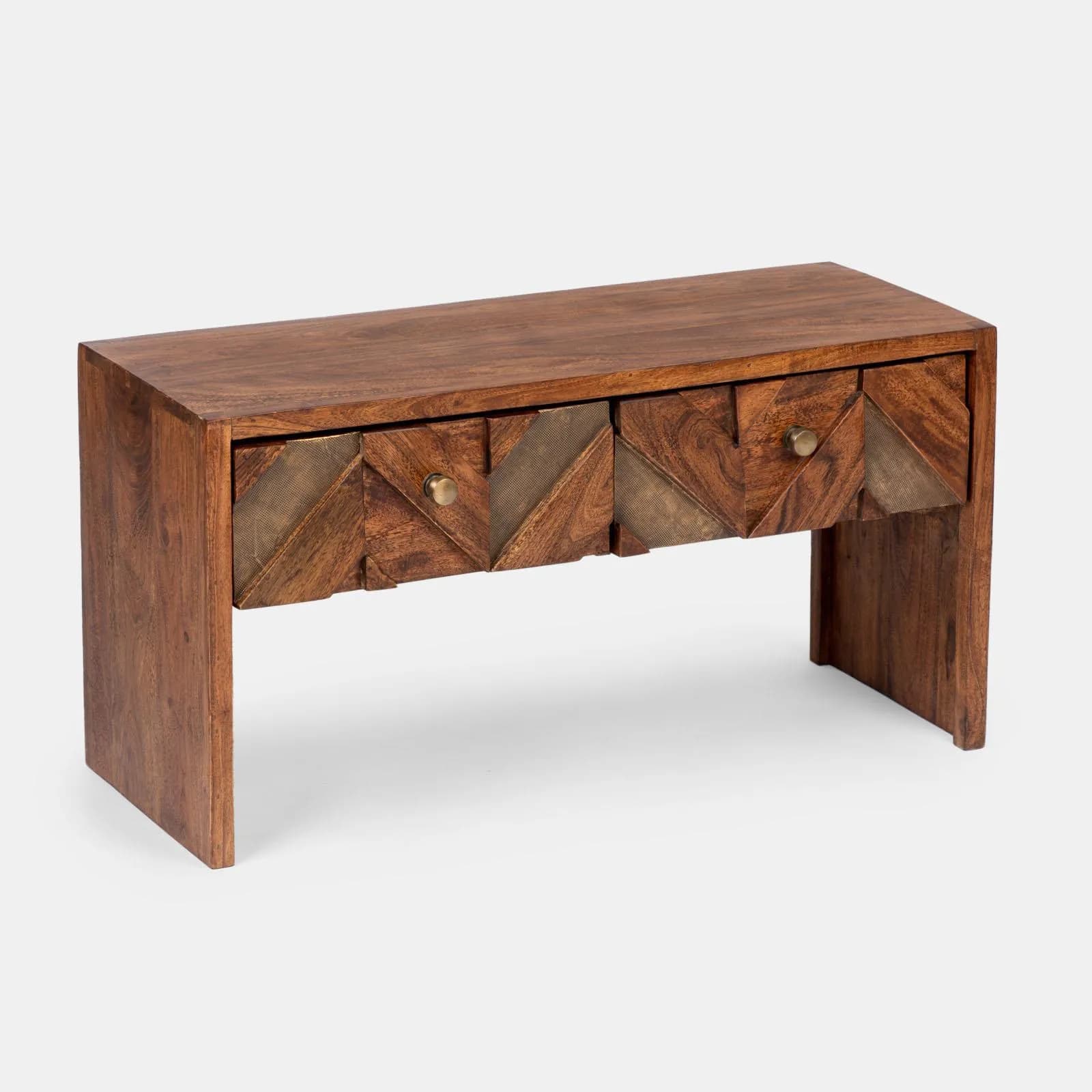 Consolle 87x35 cm in legno di acacia - Freia Acacia