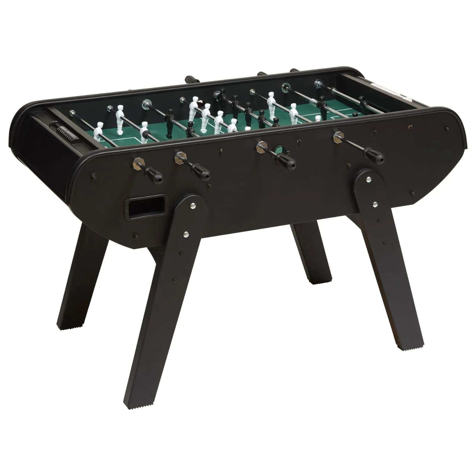 Consolle da gioco biliardino 148x94 cm in metallo e polipropilene nero