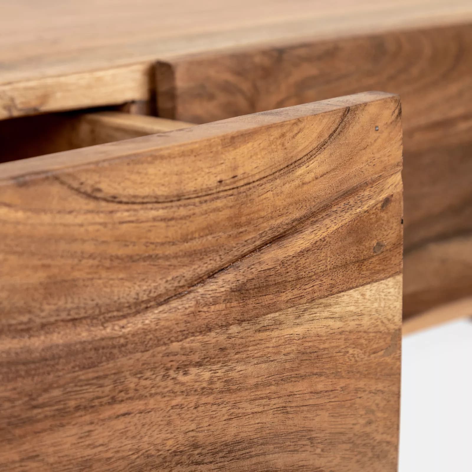 Consolle 120x75h cm in legno di acacia con 3 cassetti - Freia Acacia