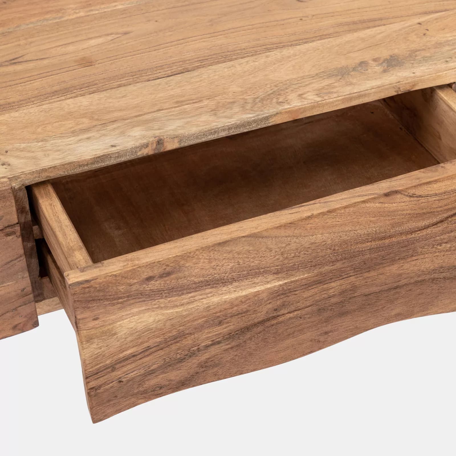Consolle 120x75h cm in legno di acacia con 3 cassetti - Freia Acacia