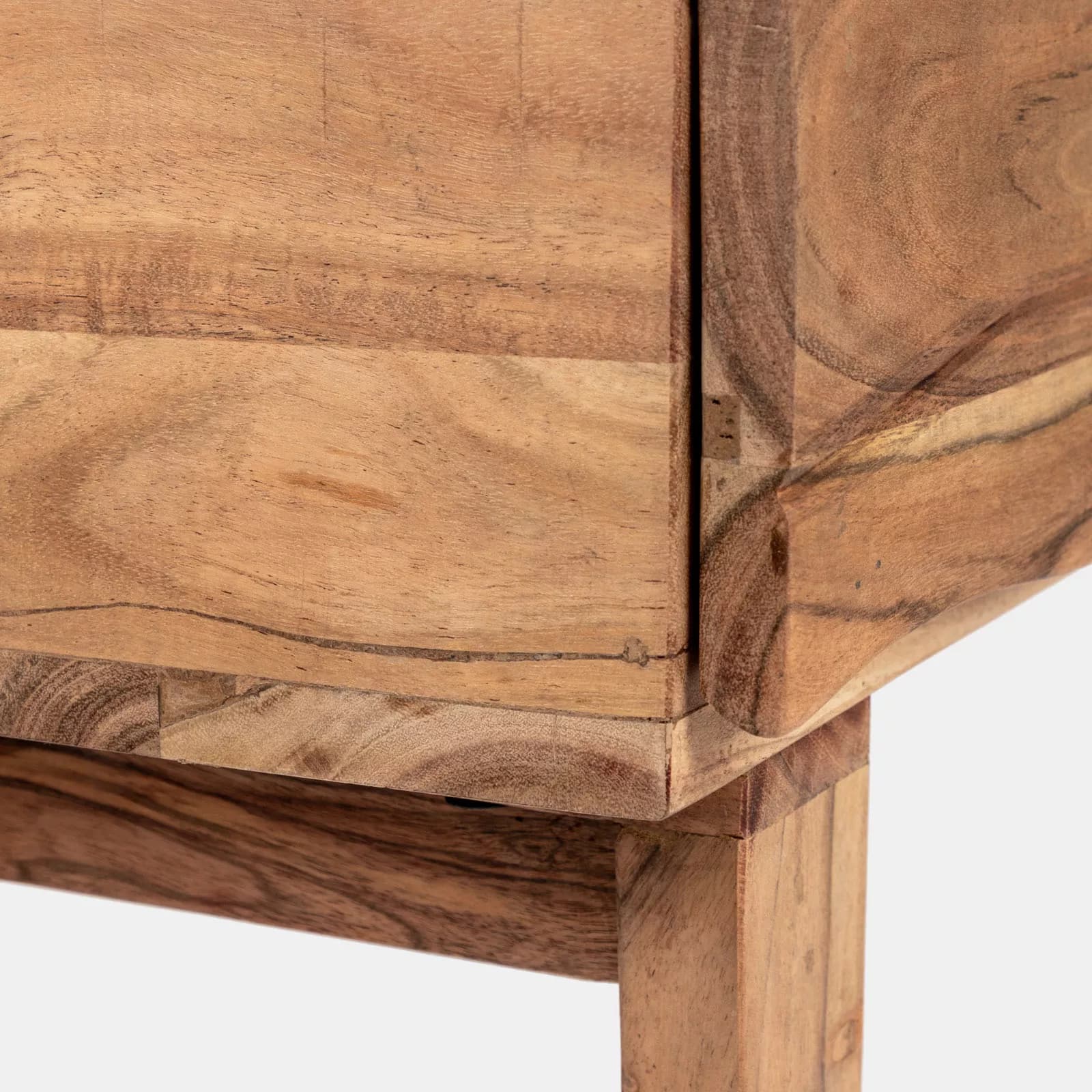 Consolle 120x75h cm in legno di acacia con 3 cassetti - Freia Acacia