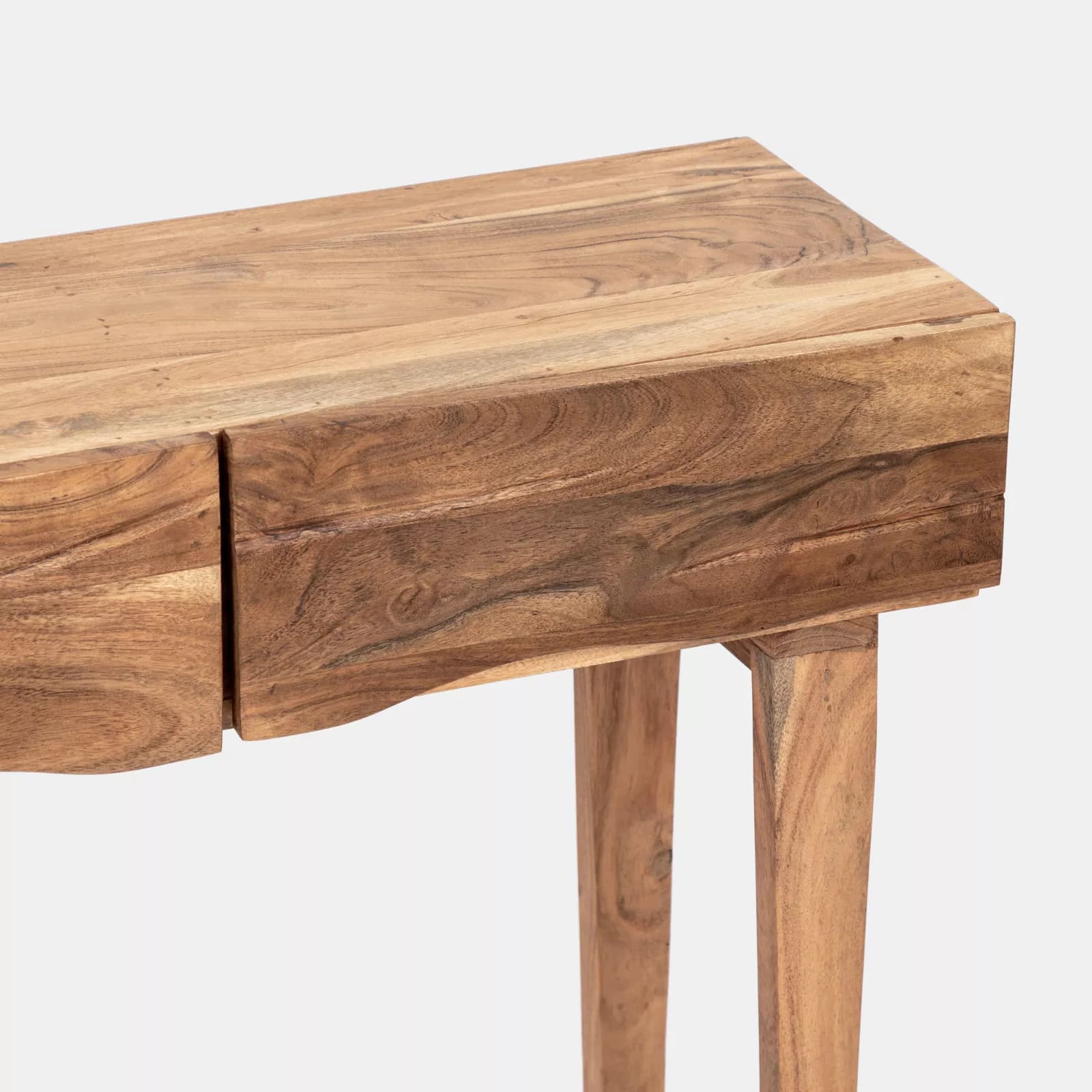 Consolle 120x75h cm in legno di acacia con 3 cassetti - Freia Acacia