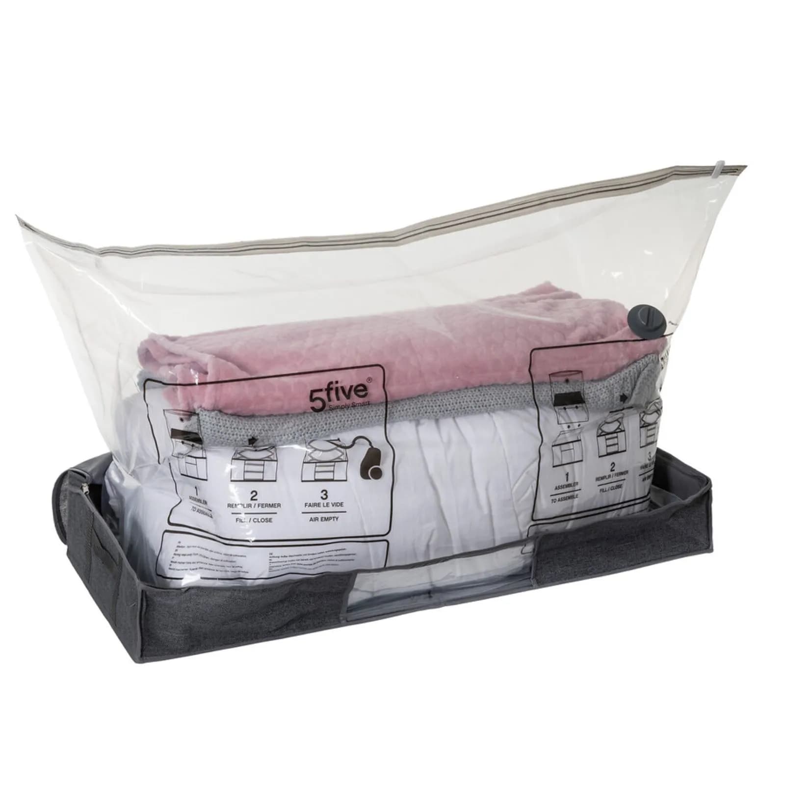 Contenitore salvaspazio 100X45 cm per sottoletto con sacchetto