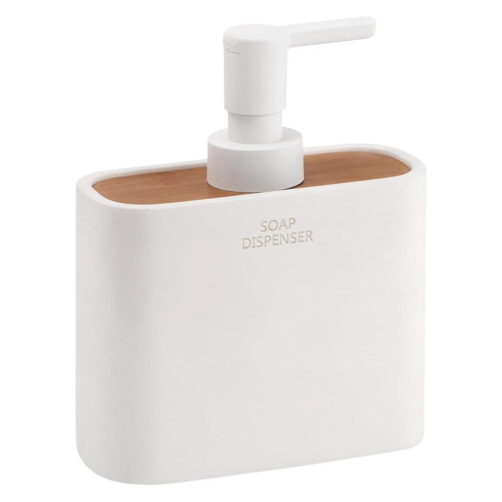 Set 2 accessori d'appoggio bianco e bambù naturale - Ninfea di Gedy