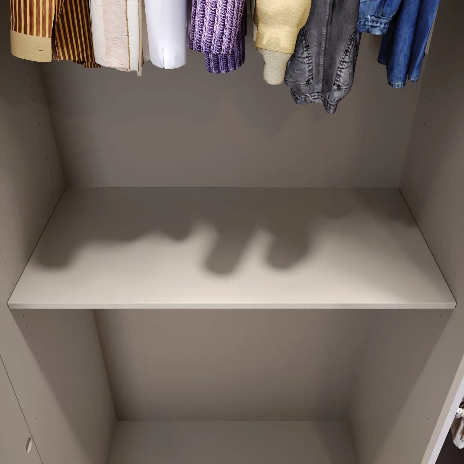 Coppia di ripiani cashmere per armadio da 100 cm - Ventur