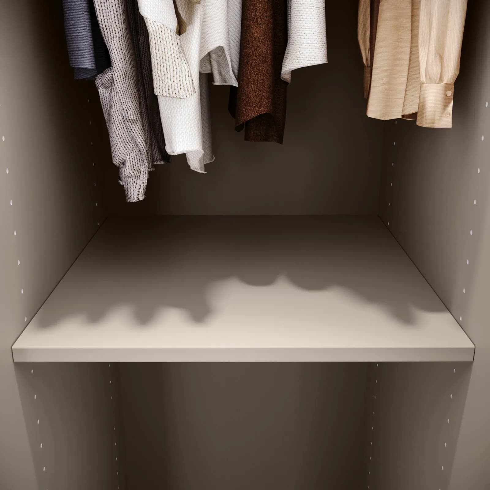 Coppia di ripiani cashmere per armadio da 50 cm - Ventur
