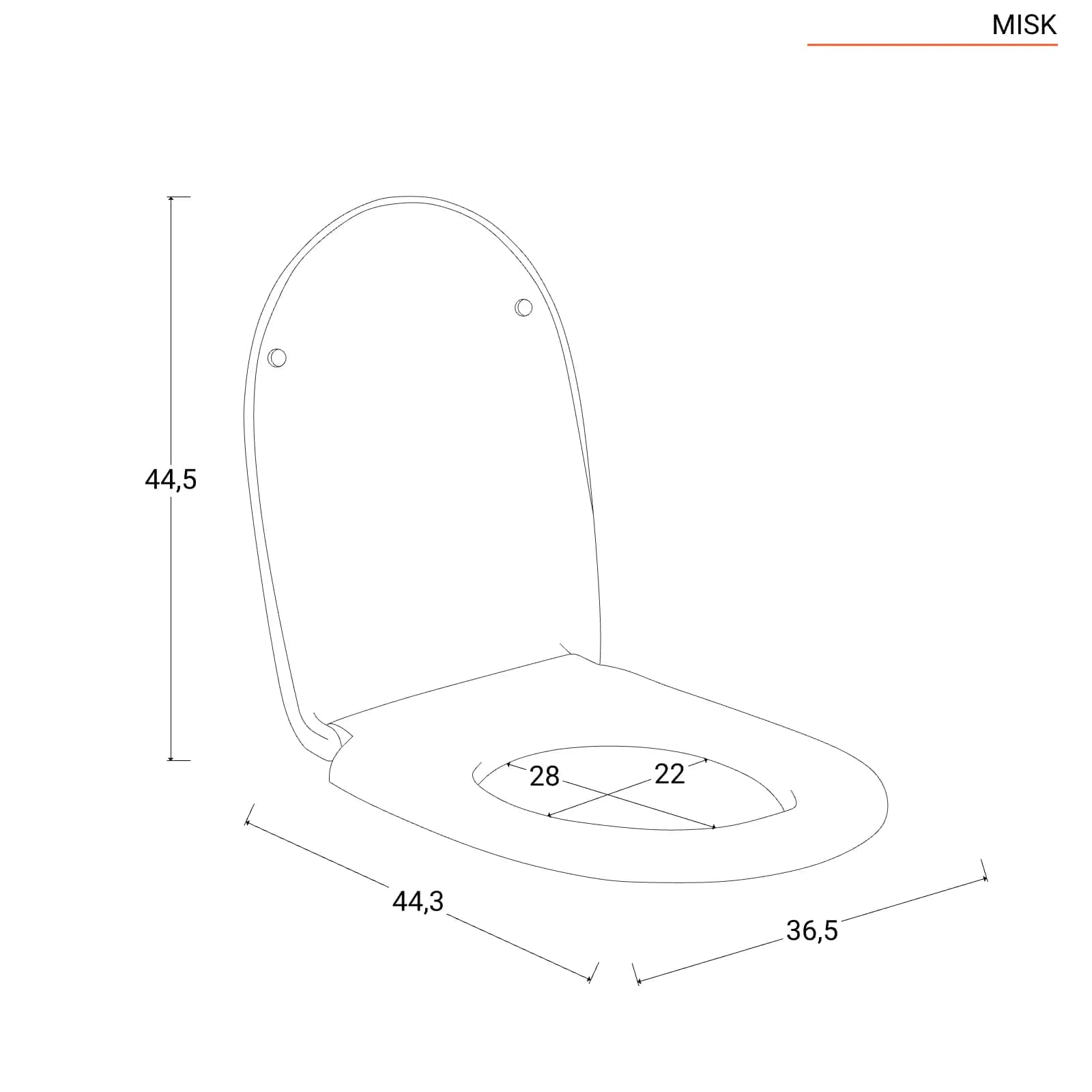 Coppia di sanitari filomuro senza brida con copriwc softclose - Misk