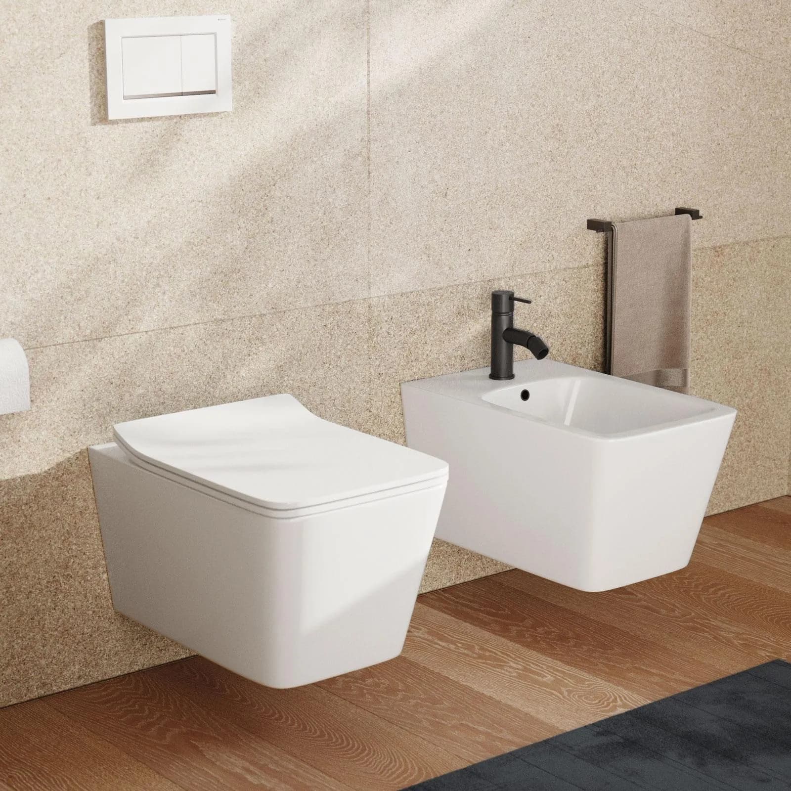 Sanitari sospesi risparmio idrico sedile SoftClose - Teo