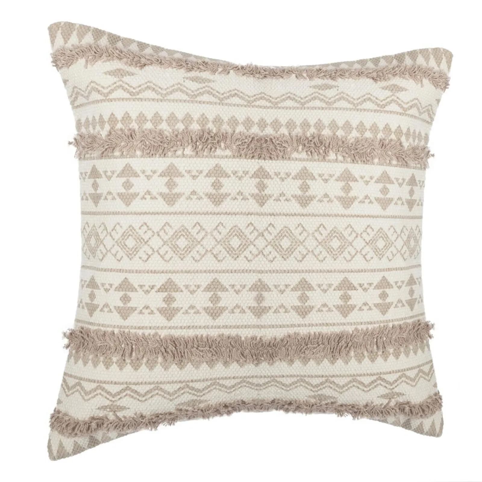 Corpicuscino 40x40 cm taftato in cotone beige