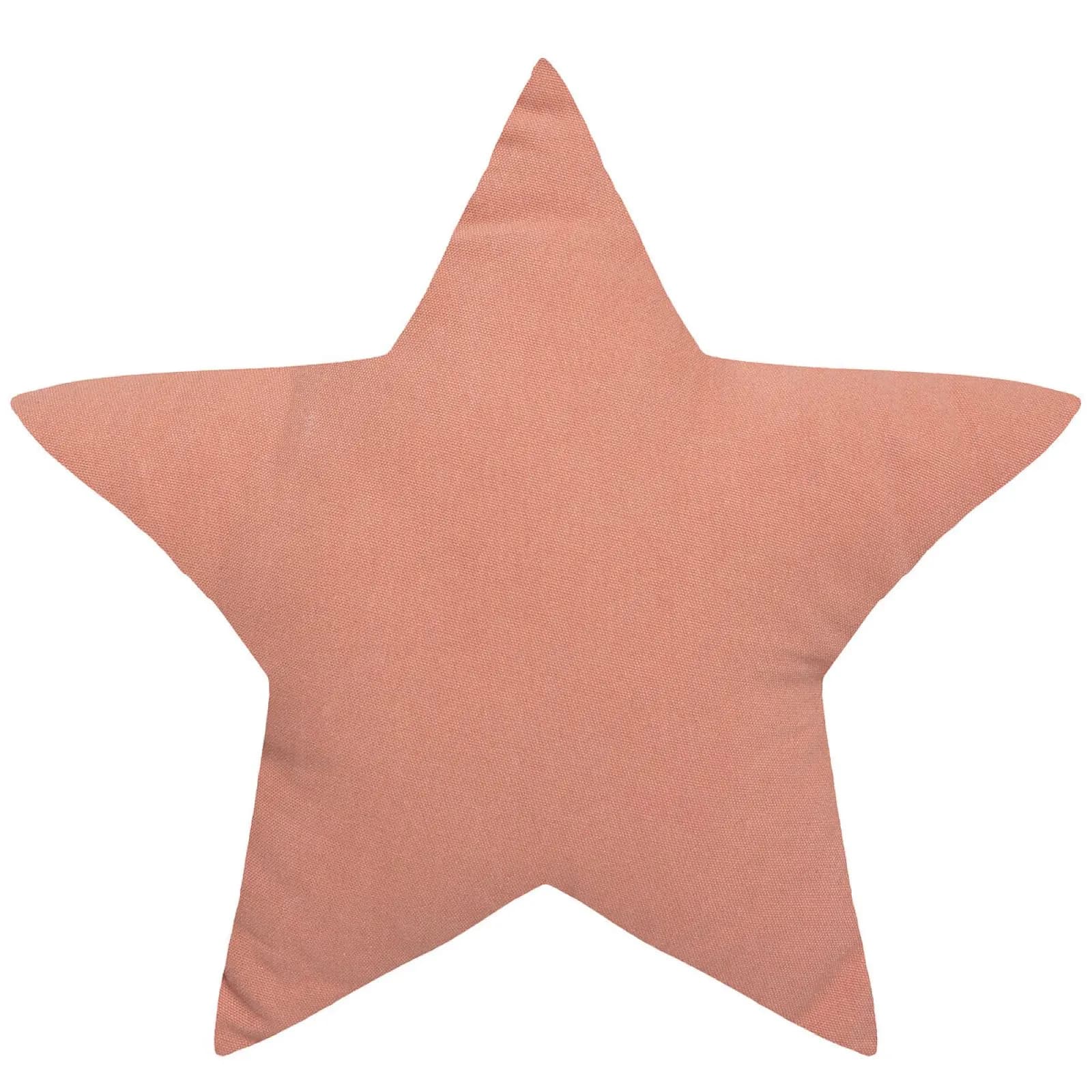 Cuscino 40x40 cm in cotone a forma di stella rosa - Kids
