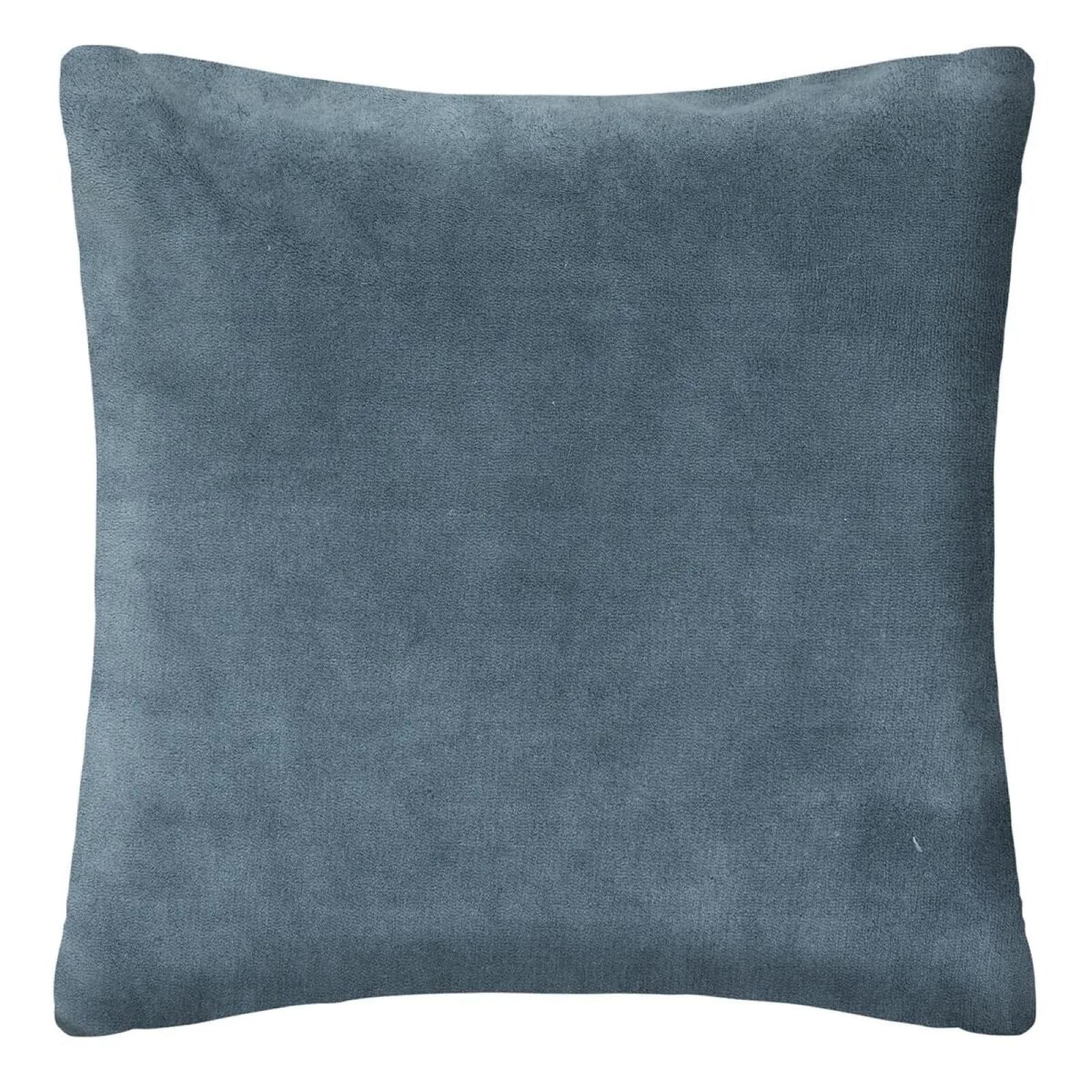 Cuscino 45x45 cm in tessuto bouclé azzurro